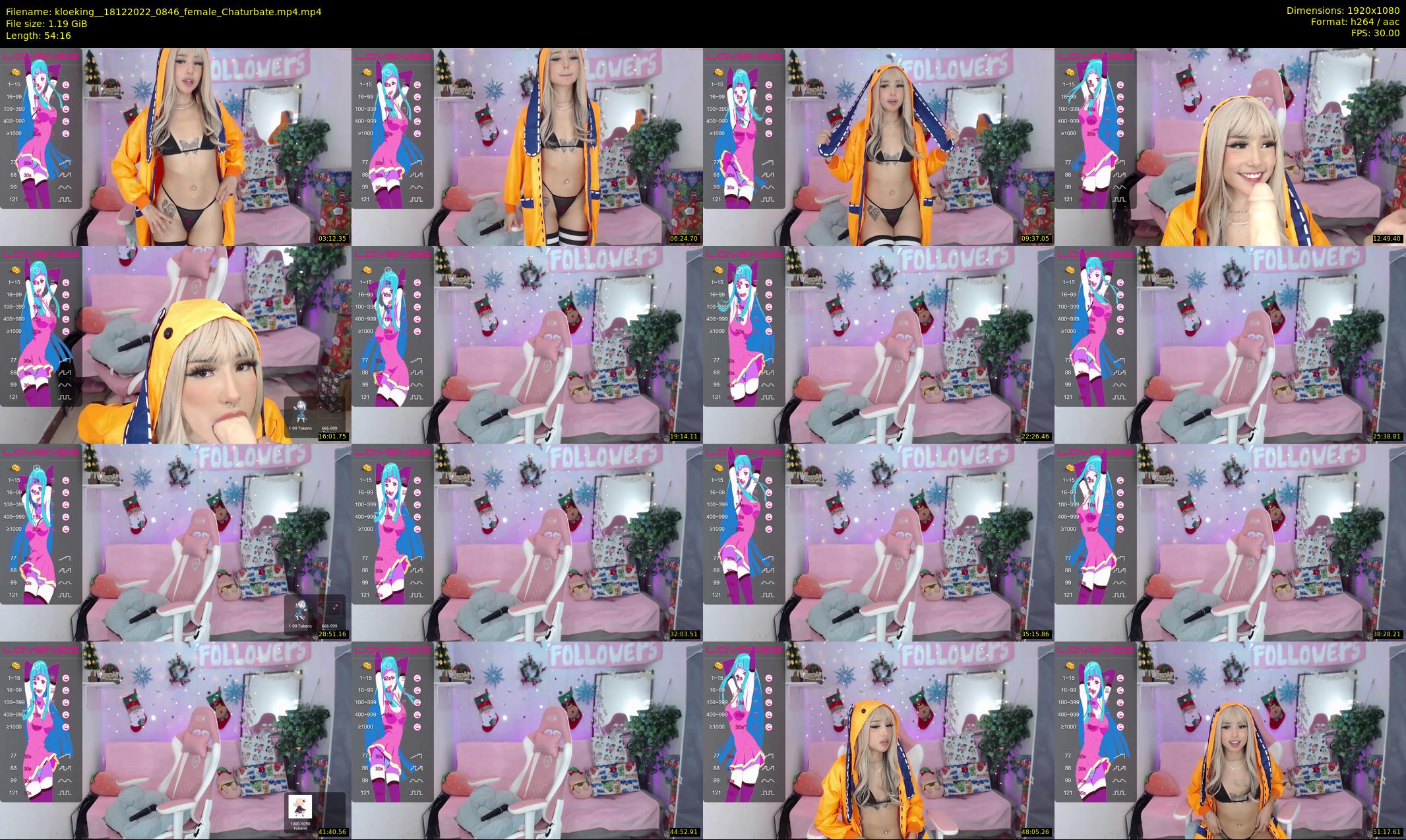 kloeking_ — 55 minute Chaturbate female cam show recording, 1080p, Dec 18, 2022