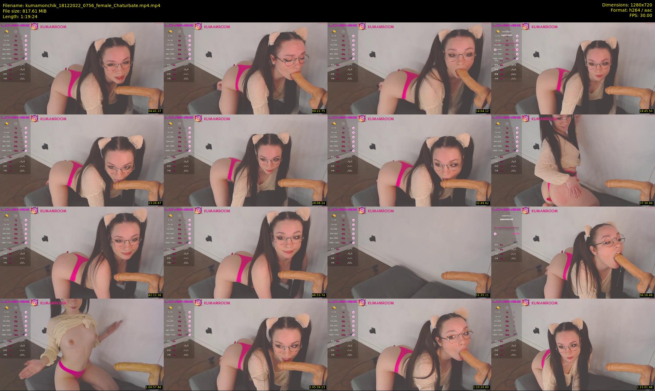 kumamonchik — 80 minute Chaturbate couple cam show recording, 720p, Dec 18, 2022