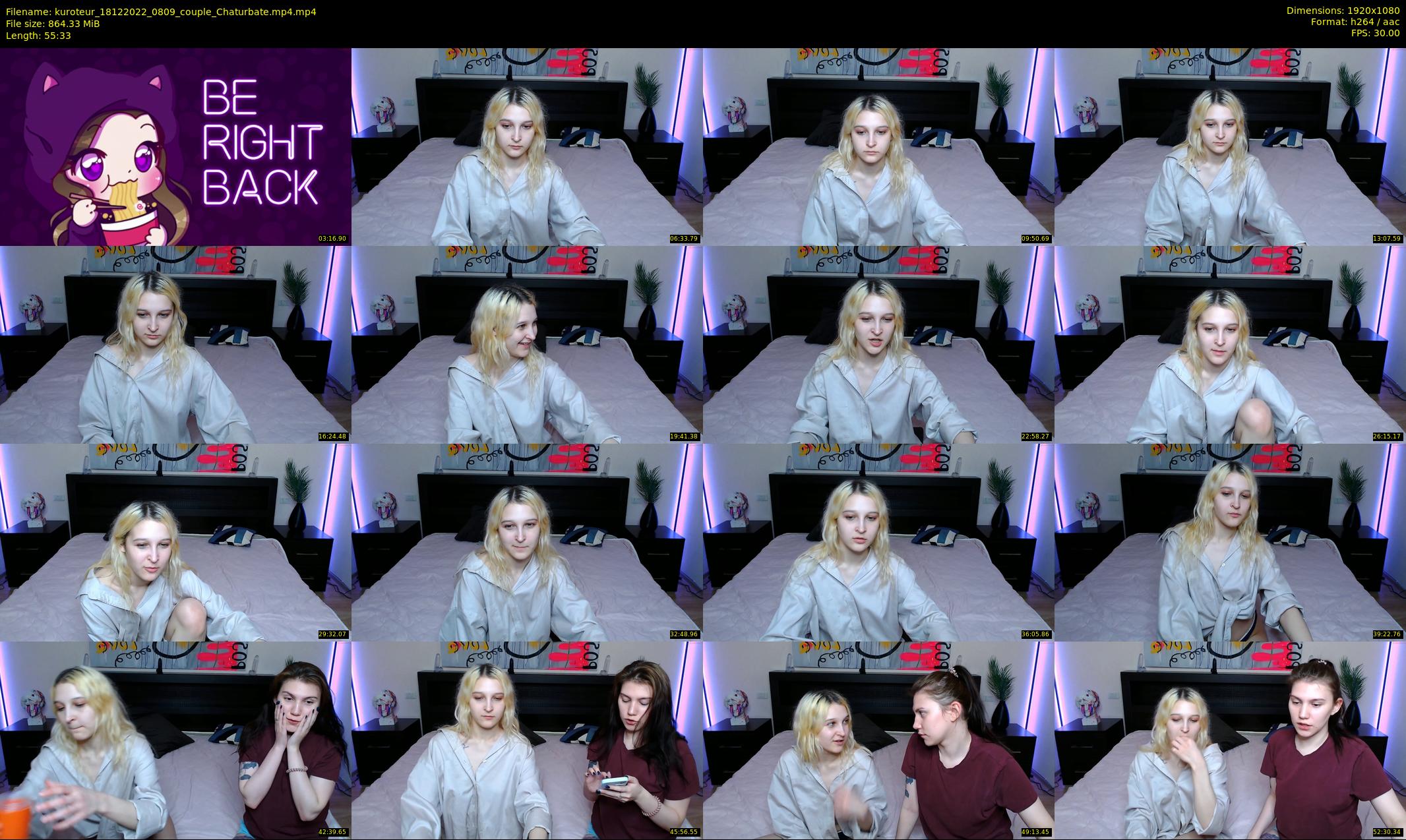 kuroteur — 56 minute Chaturbate couple cam show recording, 1080p, Dec 18, 2022