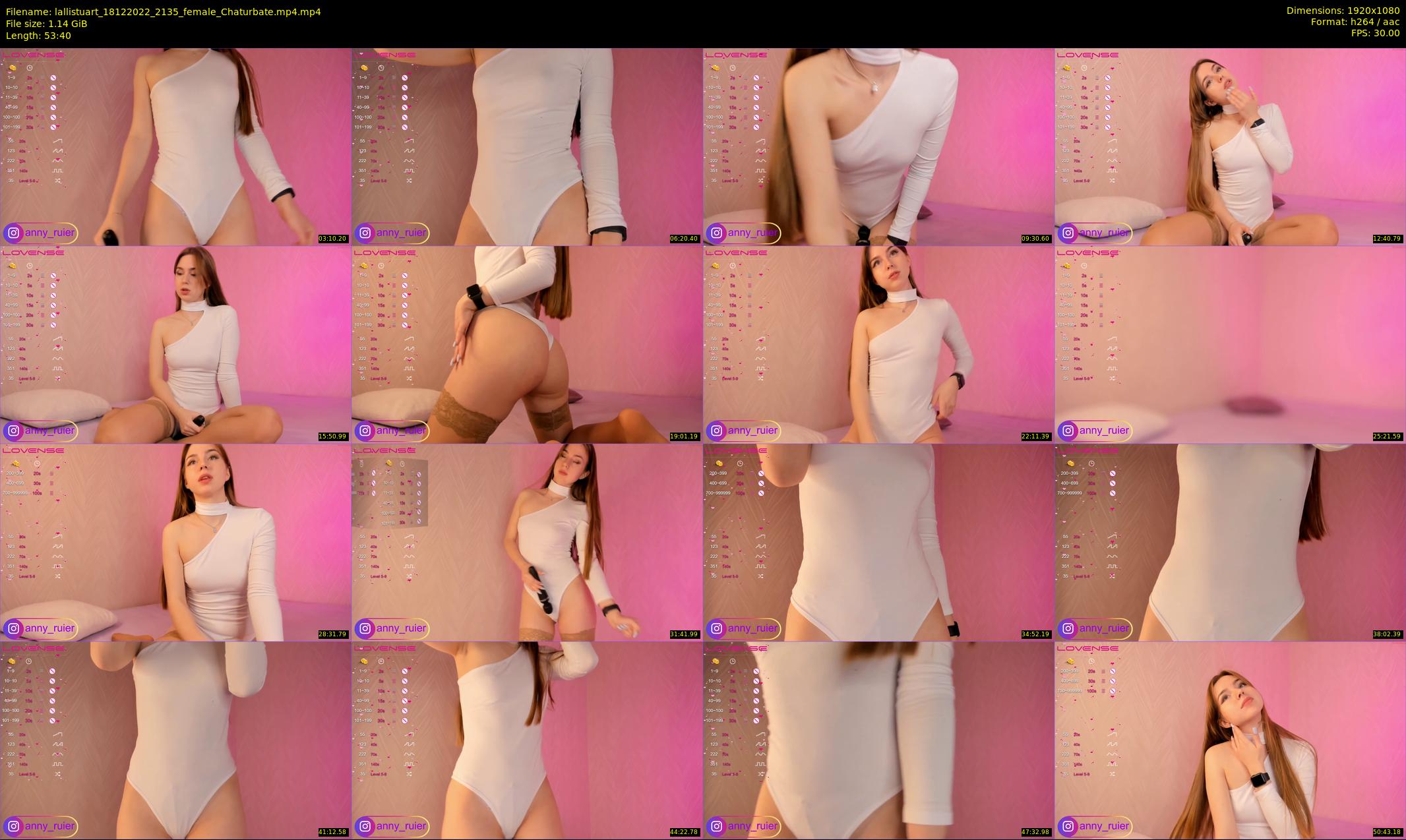 lallistuart — 54 minute Chaturbate female cam show recording, 1080p, Dec 18, 2022