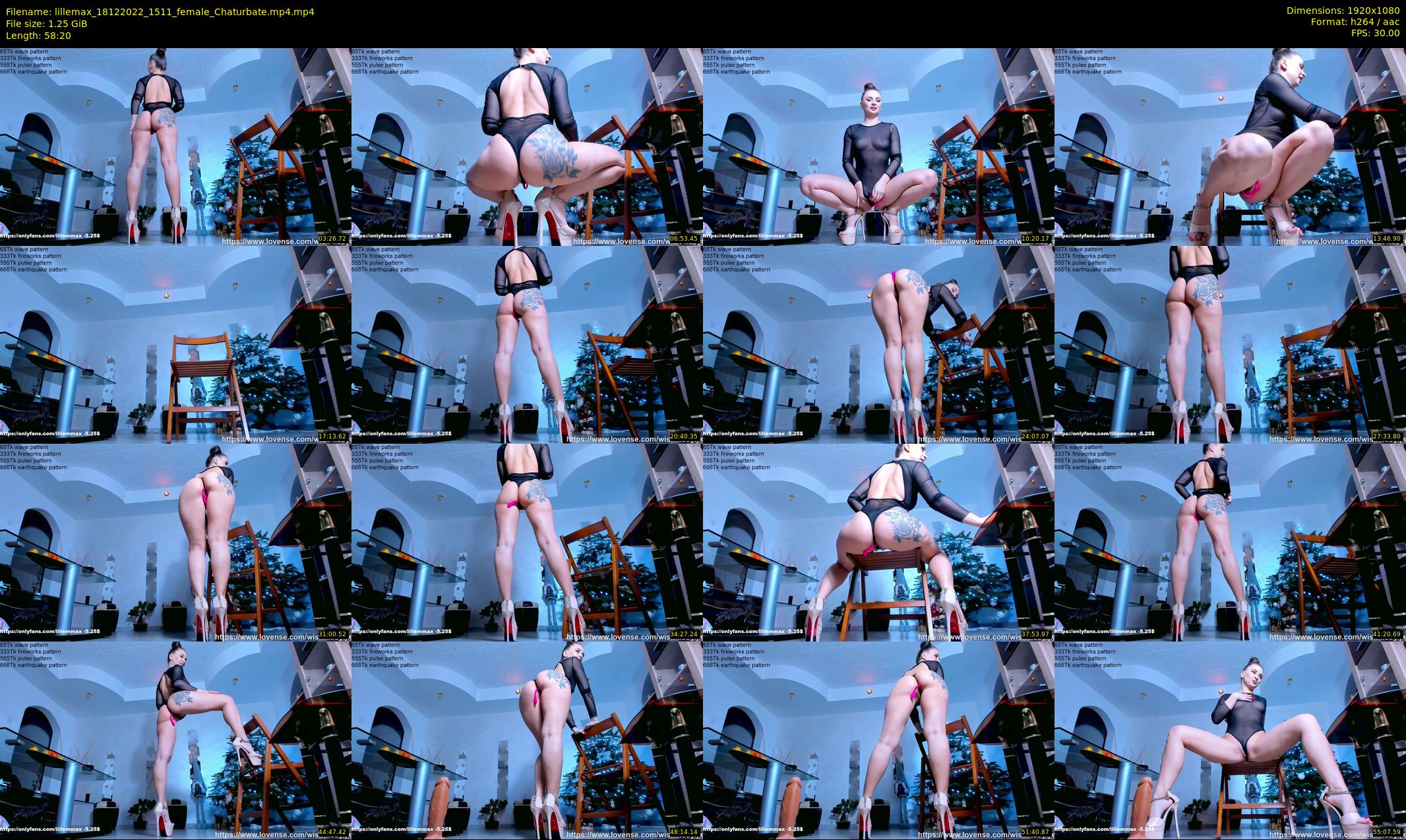 lillemax — 59 minute Chaturbate female cam show recording, 1080p, Dec 18, 2022