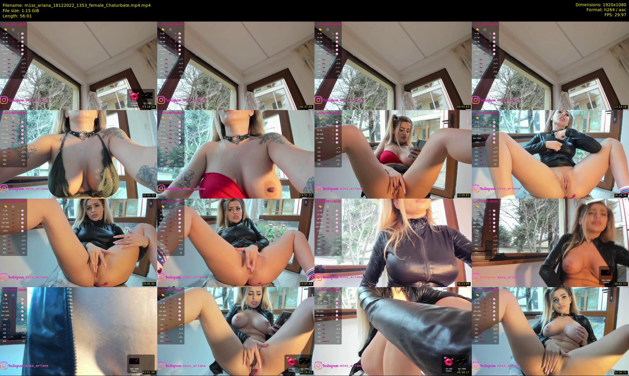 m1ss_ariana — 57 minute Chaturbate female cam show recording, 1080p, Dec 18, 2022