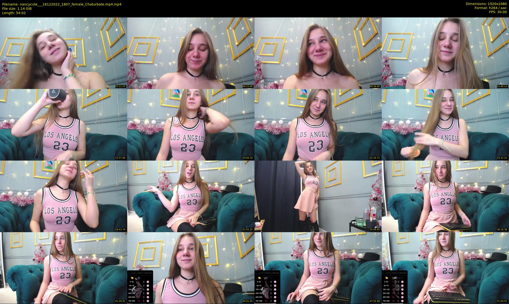 nancycute__ — 55 minute Chaturbate female cam show recording, 1080p, Dec 18, 2022