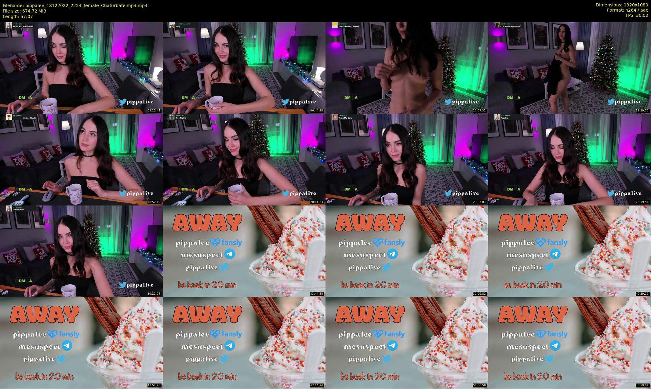 pippalee — 58 minute Chaturbate female cam show recording, 1080p, Dec 18, 2022