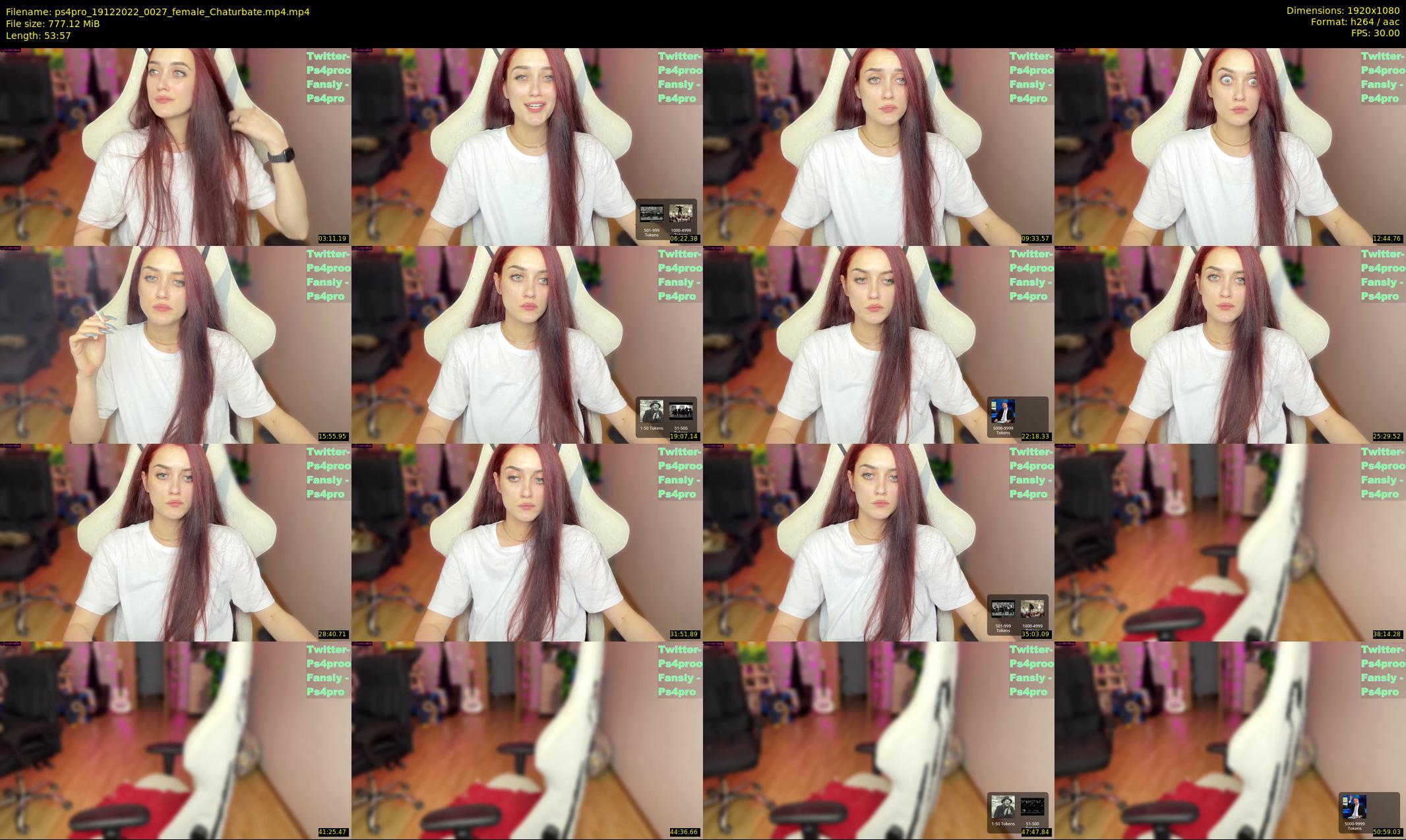 ps4pro — 54 minute Chaturbate female cam show recording, 1080p, Dec 19, 2022
