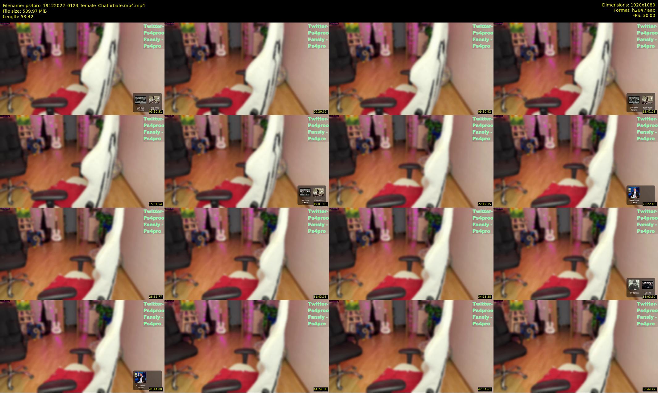 ps4pro — 54 minute Chaturbate female cam show recording, 1080p, Dec 19, 2022
