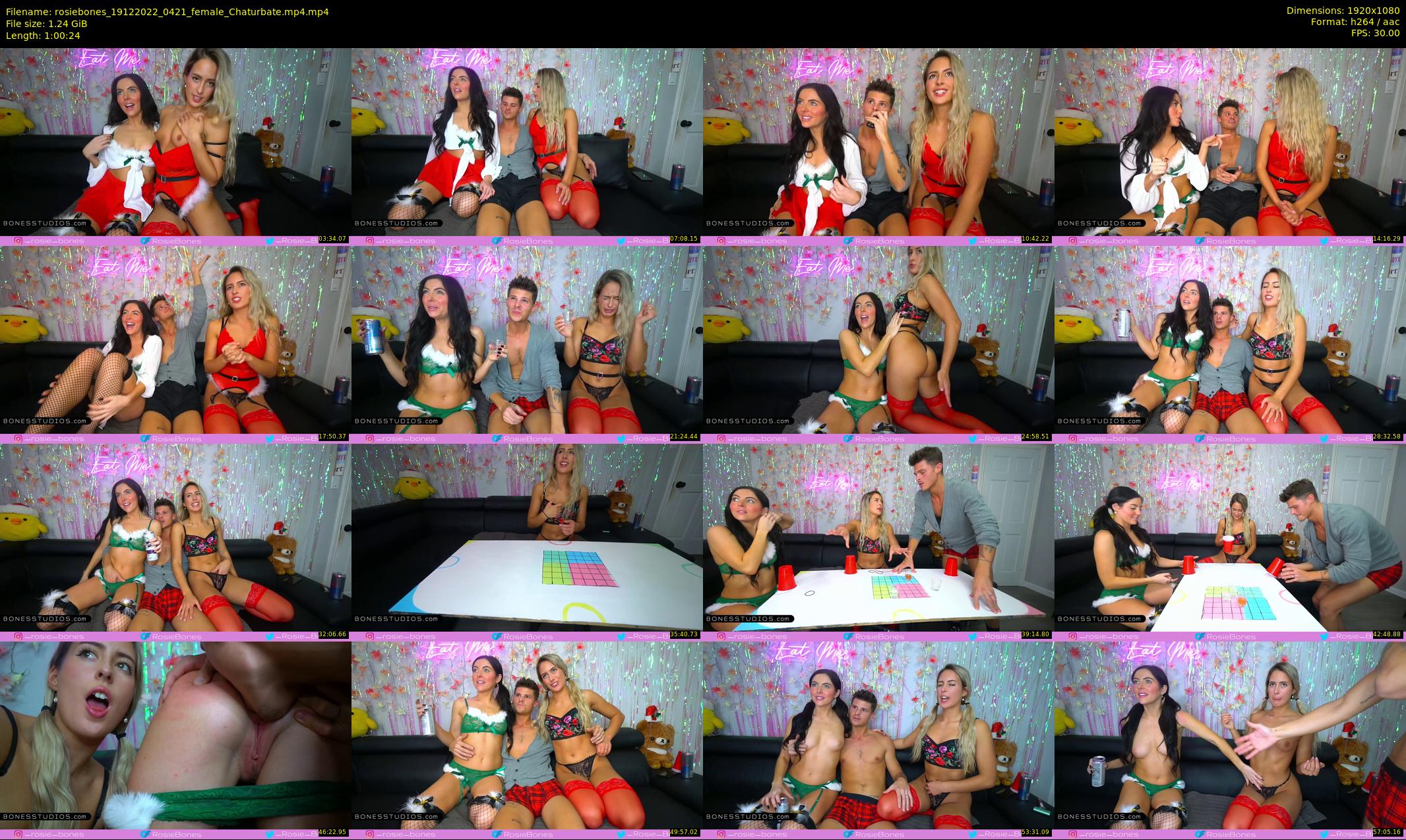 rosiebones — 61 minute Chaturbate female cam show recording, 1080p, Dec 19, 2022