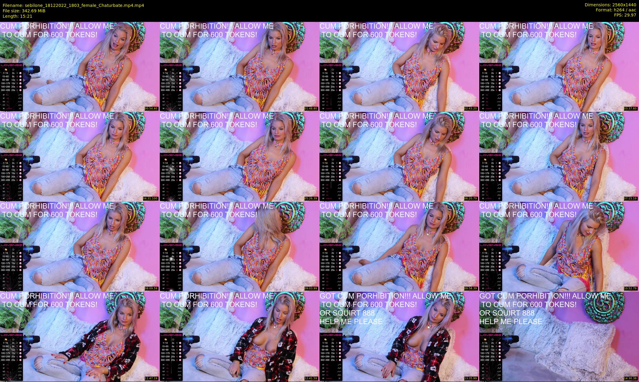 sebilone — 16 minute Chaturbate couple cam show recording, 1080p, Dec 18, 2022