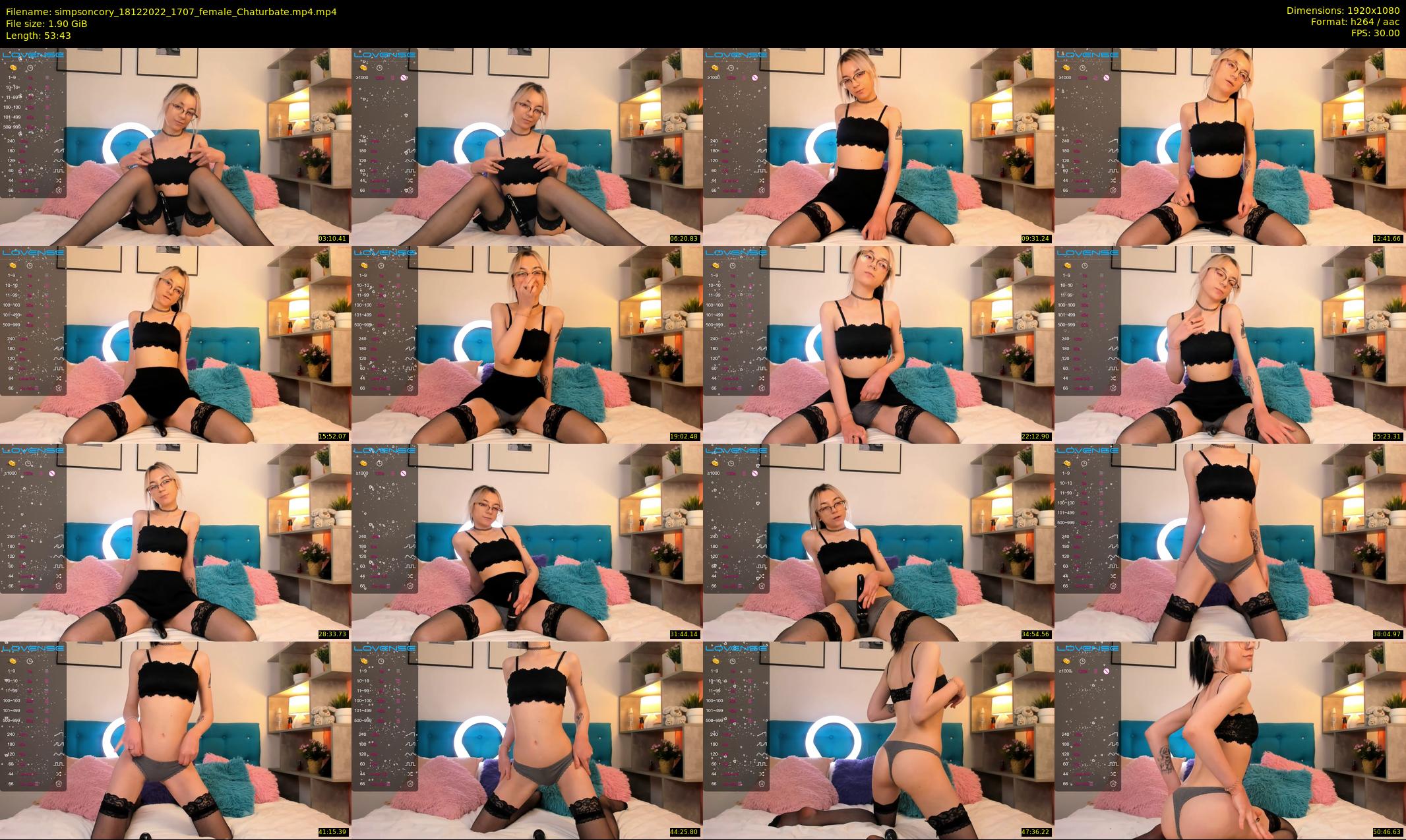 simpsoncory — 54 minute Chaturbate female cam show recording, 1080p, Dec 18, 2022