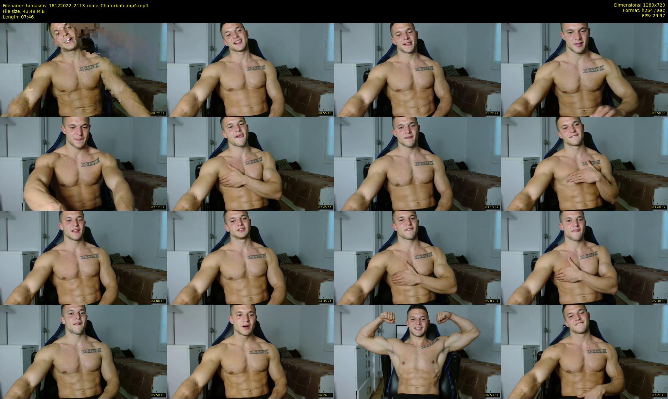 tomasmv — 8 minute Chaturbate male cam show recording, 720p, Dec 18, 2022
