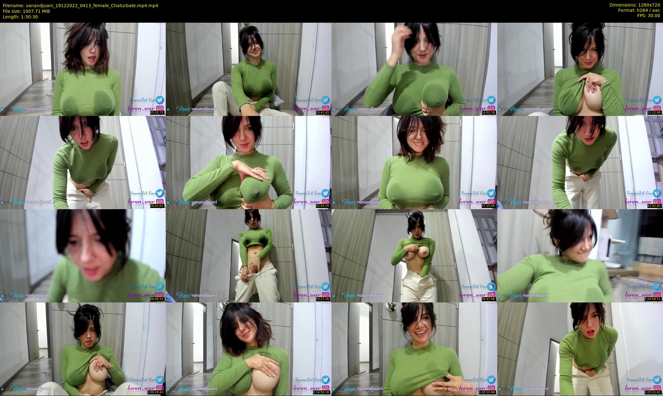 vanandjuani — 91 minute Chaturbate female cam show recording, 720p, Dec 19, 2022