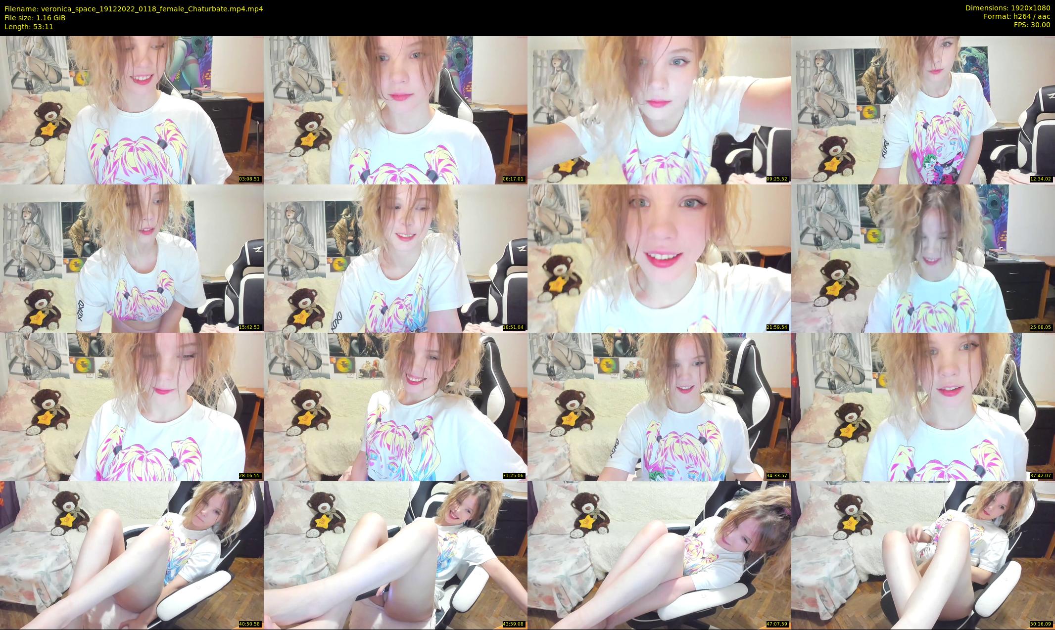 veronica_space — 54 minute Chaturbate female cam show recording, 1080p, Dec 19, 2022