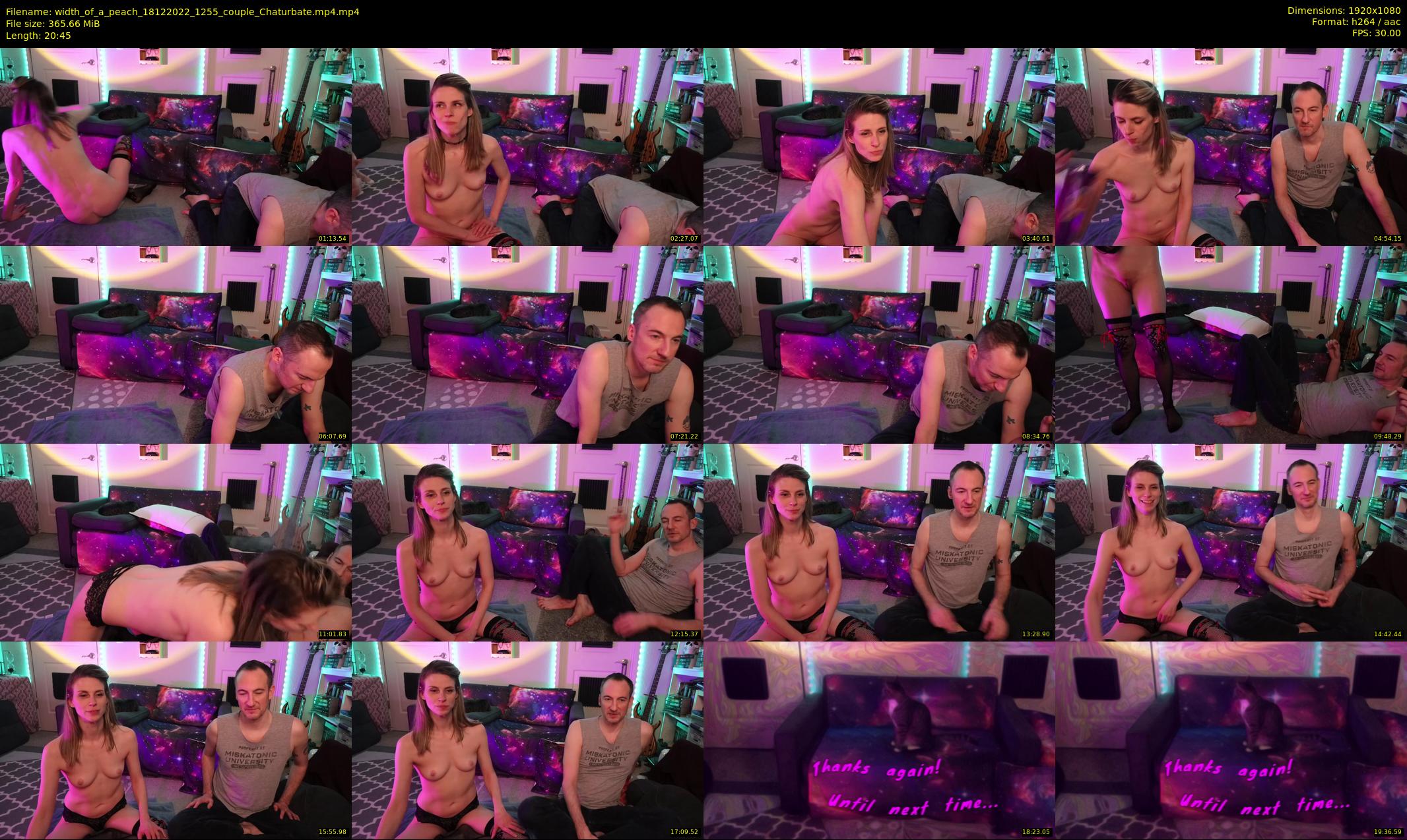 width_of_a_peach — 21 minute Chaturbate couple cam show recording, 1080p, Dec 18, 2022