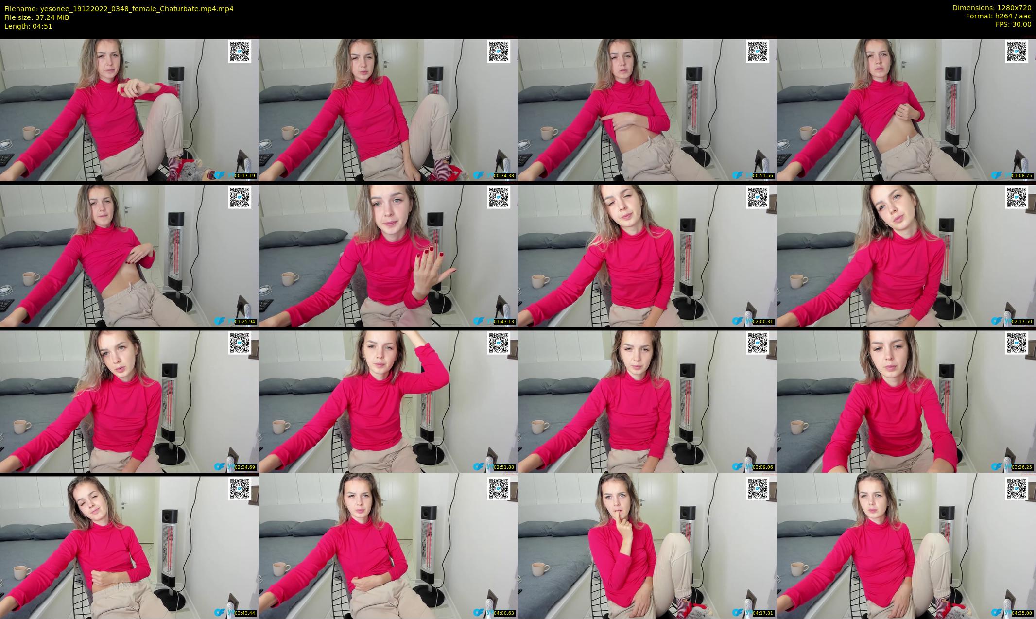 yesonee — 5 minute Chaturbate female cam show recording, 720p, Dec 19, 2022