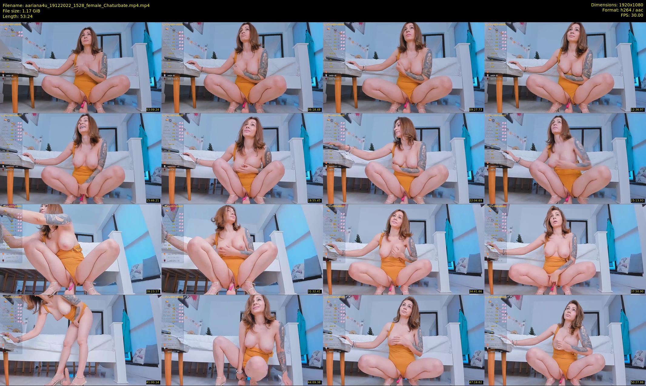aariana4u — 54 minute Chaturbate female cam show recording, 1080p, Dec 19, 2022
