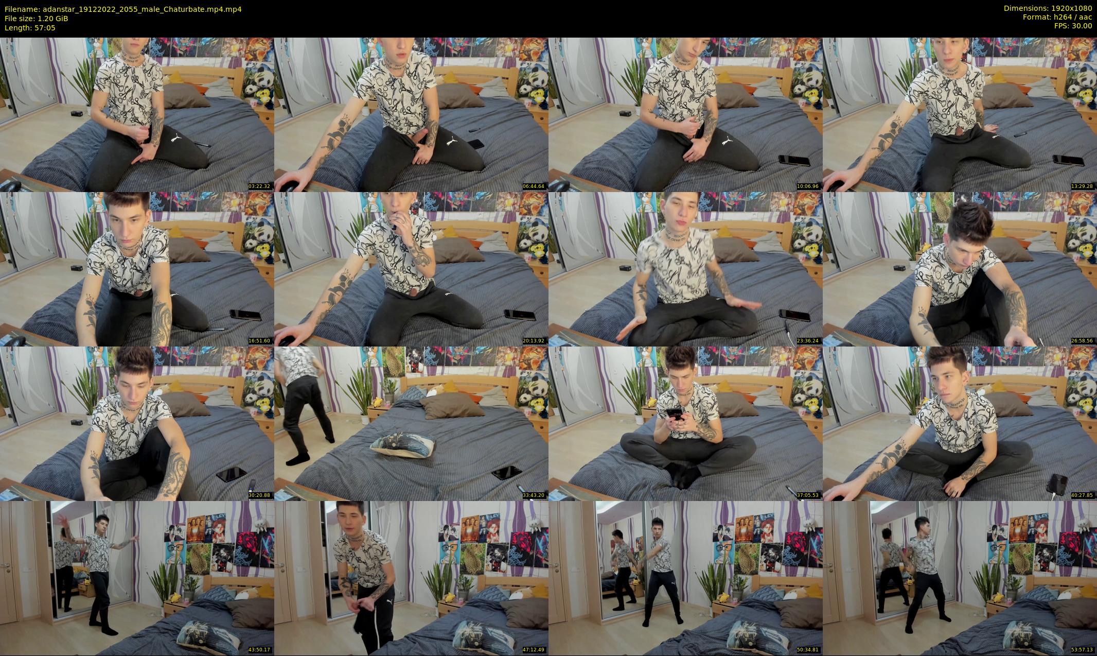 adanstar — 58 minute Chaturbate male cam show recording, 1080p, Dec 19, 2022