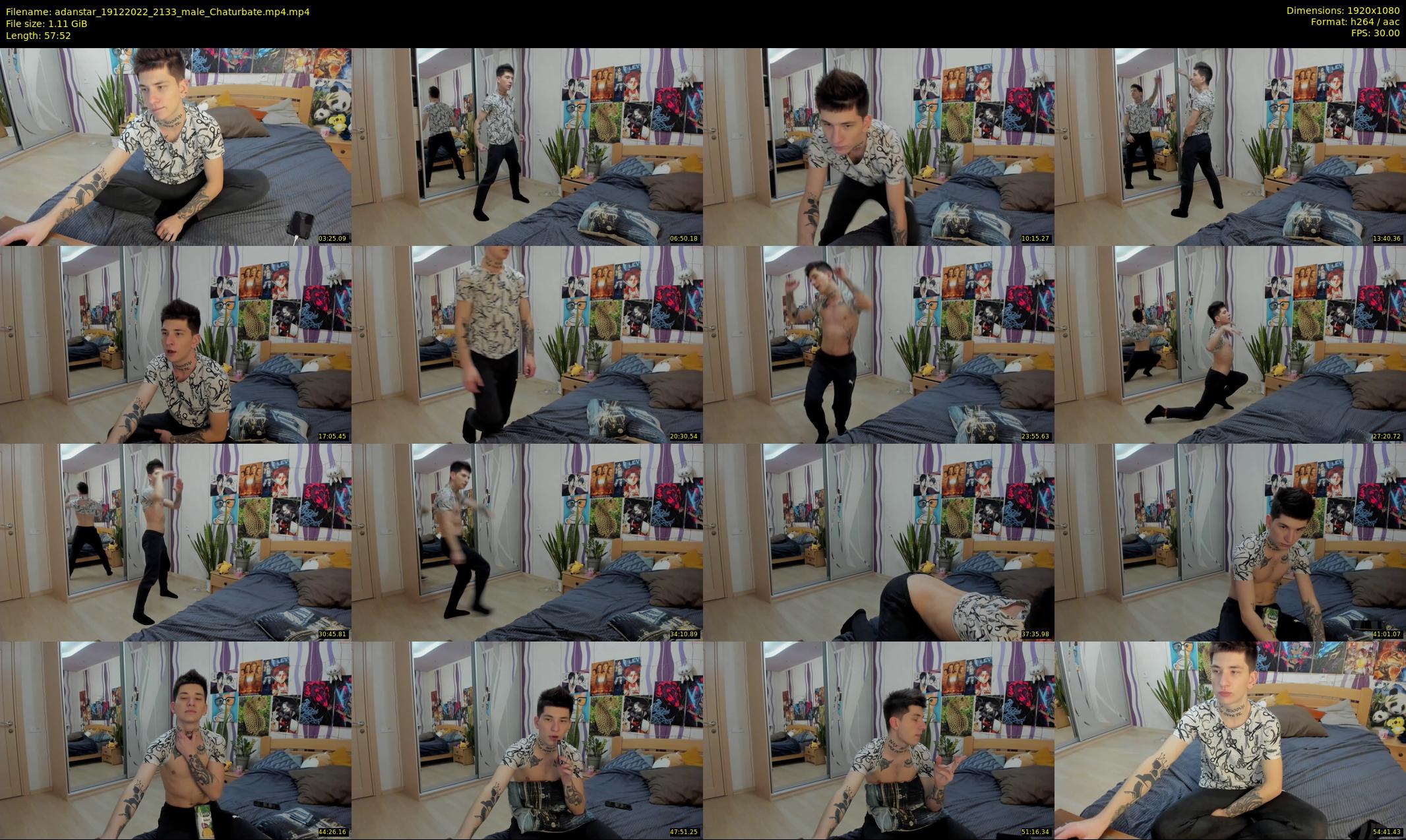 adanstar — 58 minute Chaturbate male cam show recording, 1080p, Dec 19, 2022