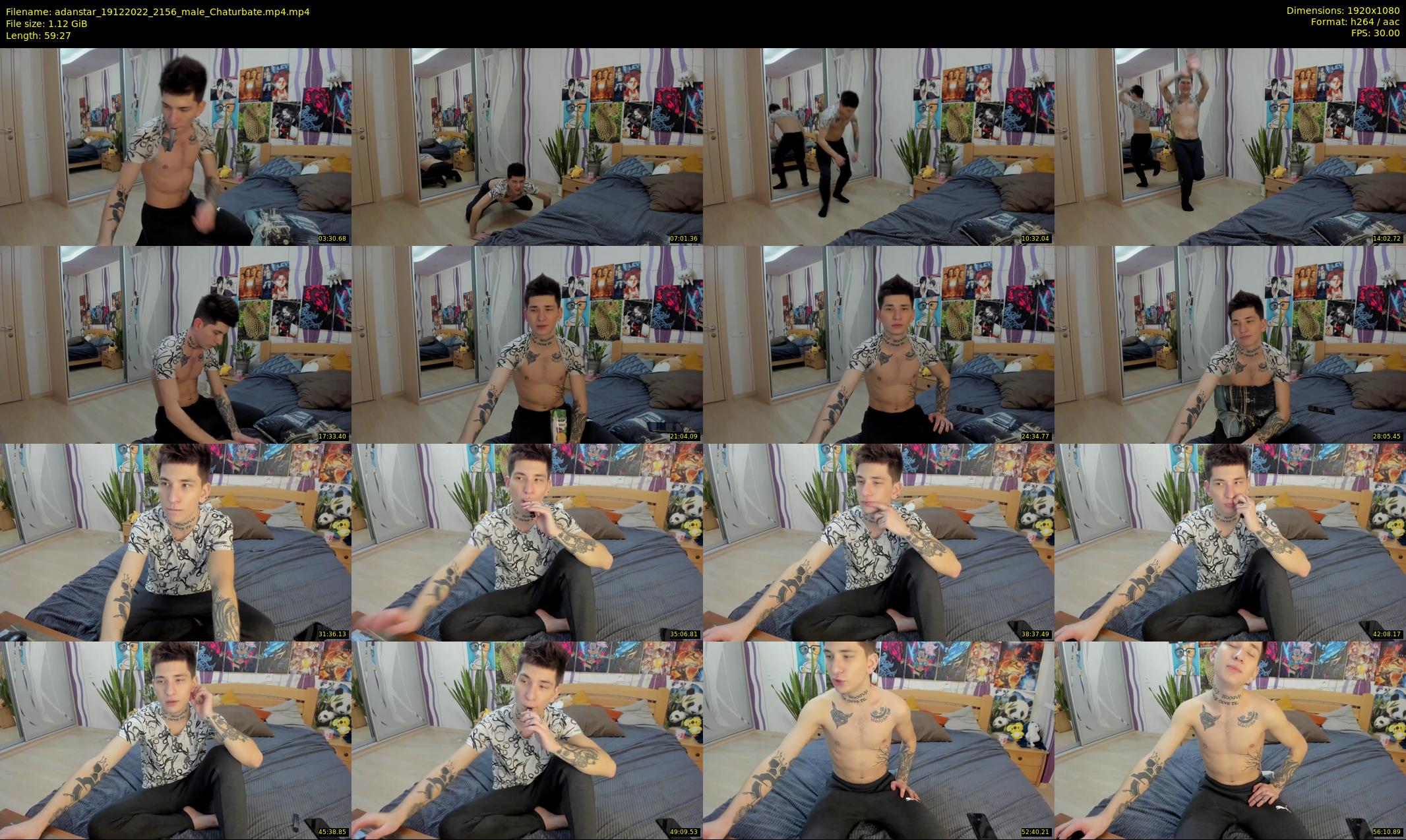 adanstar — 60 minute Chaturbate male cam show recording, 1080p, Dec 19, 2022