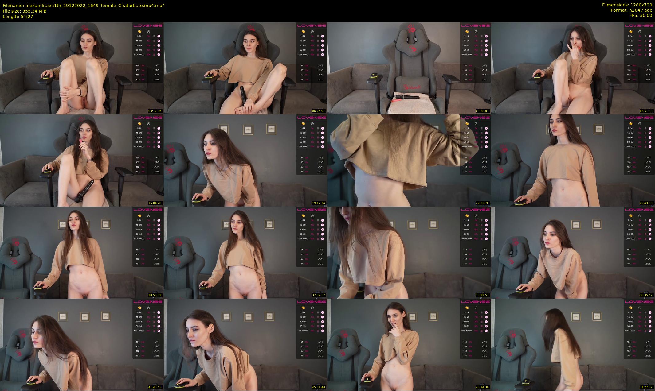 alexandrasm1th — 55 minute Chaturbate female cam show recording, 720p, Dec 19, 2022