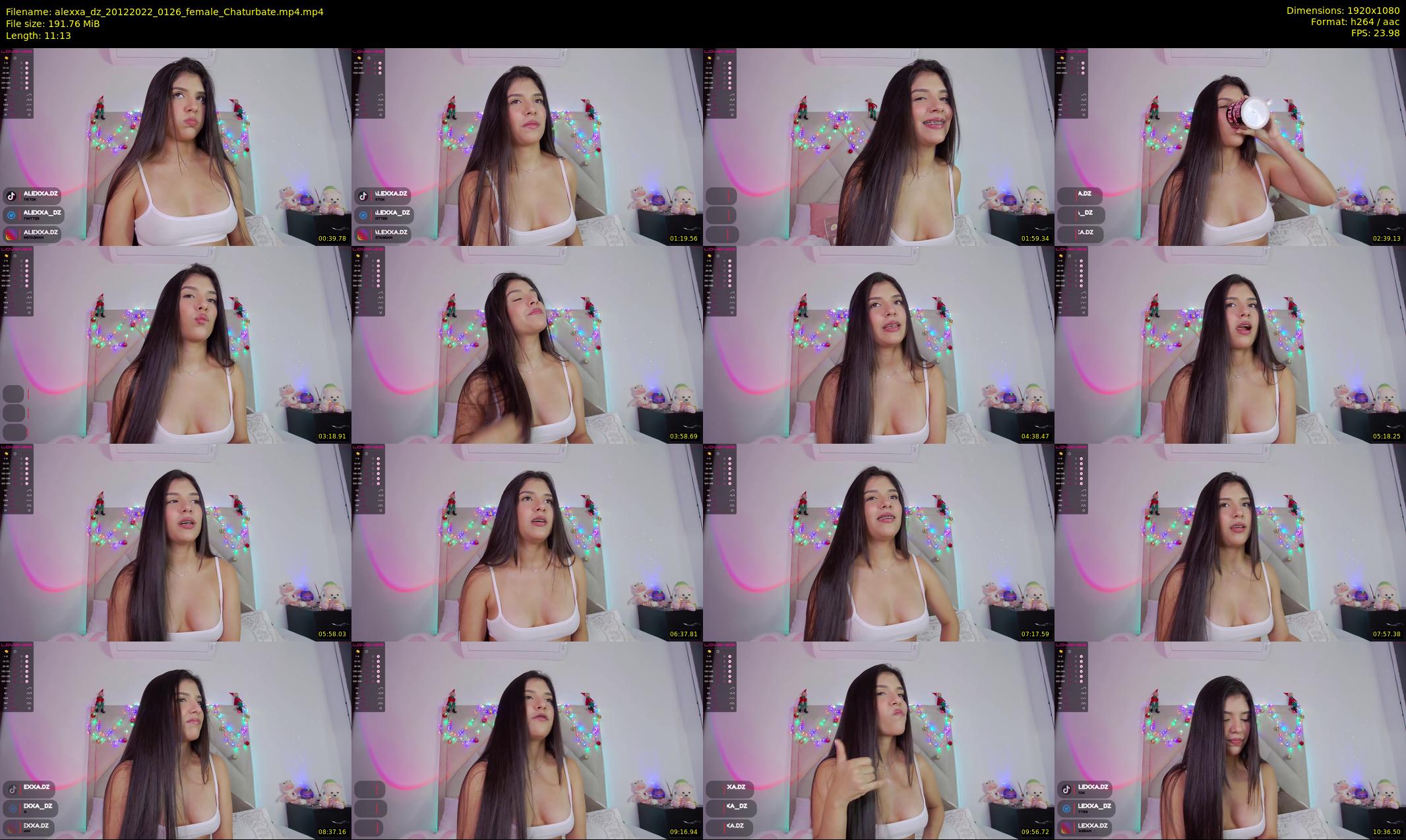 alexxa_dz — 12 minute Chaturbate female cam show recording, 1080p, Dec 20, 2022