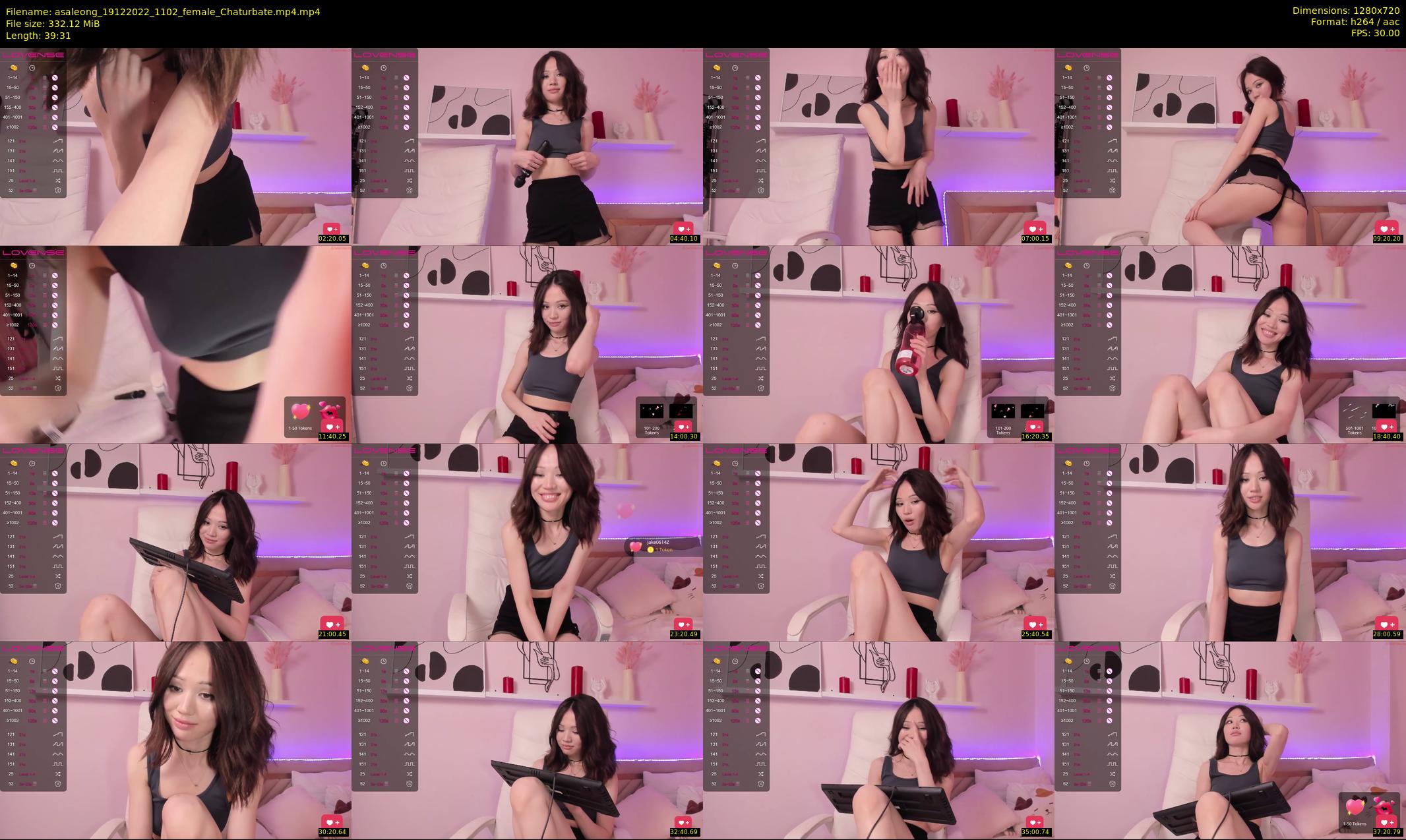 asaleong — 40 minute Chaturbate female cam show recording, 720p, Dec 19, 2022