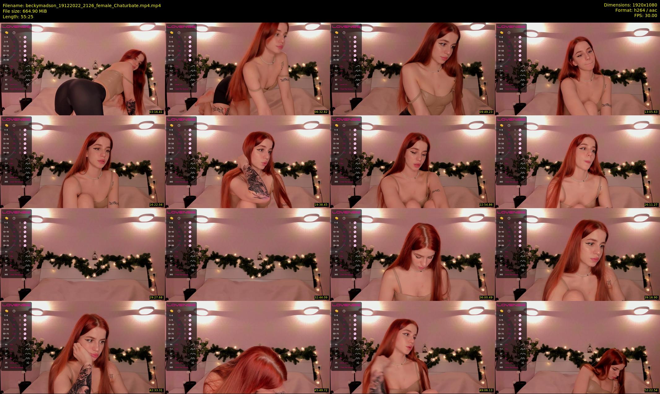beckymadson — 56 minute Chaturbate female cam show recording, 1080p, Dec 19, 2022