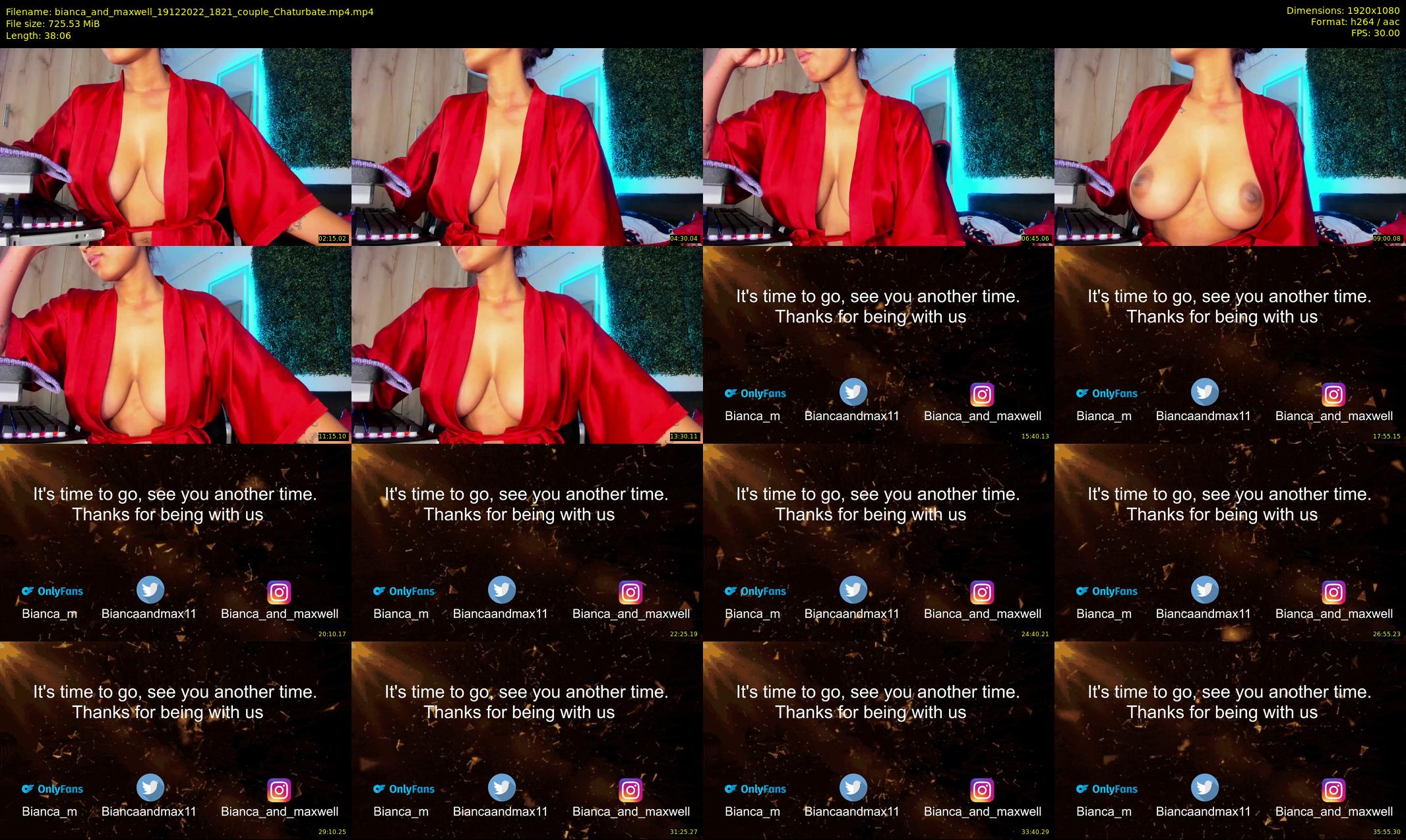 bianca_and_maxwell — 39 minute Chaturbate couple cam show recording, 1080p, Dec 19, 2022