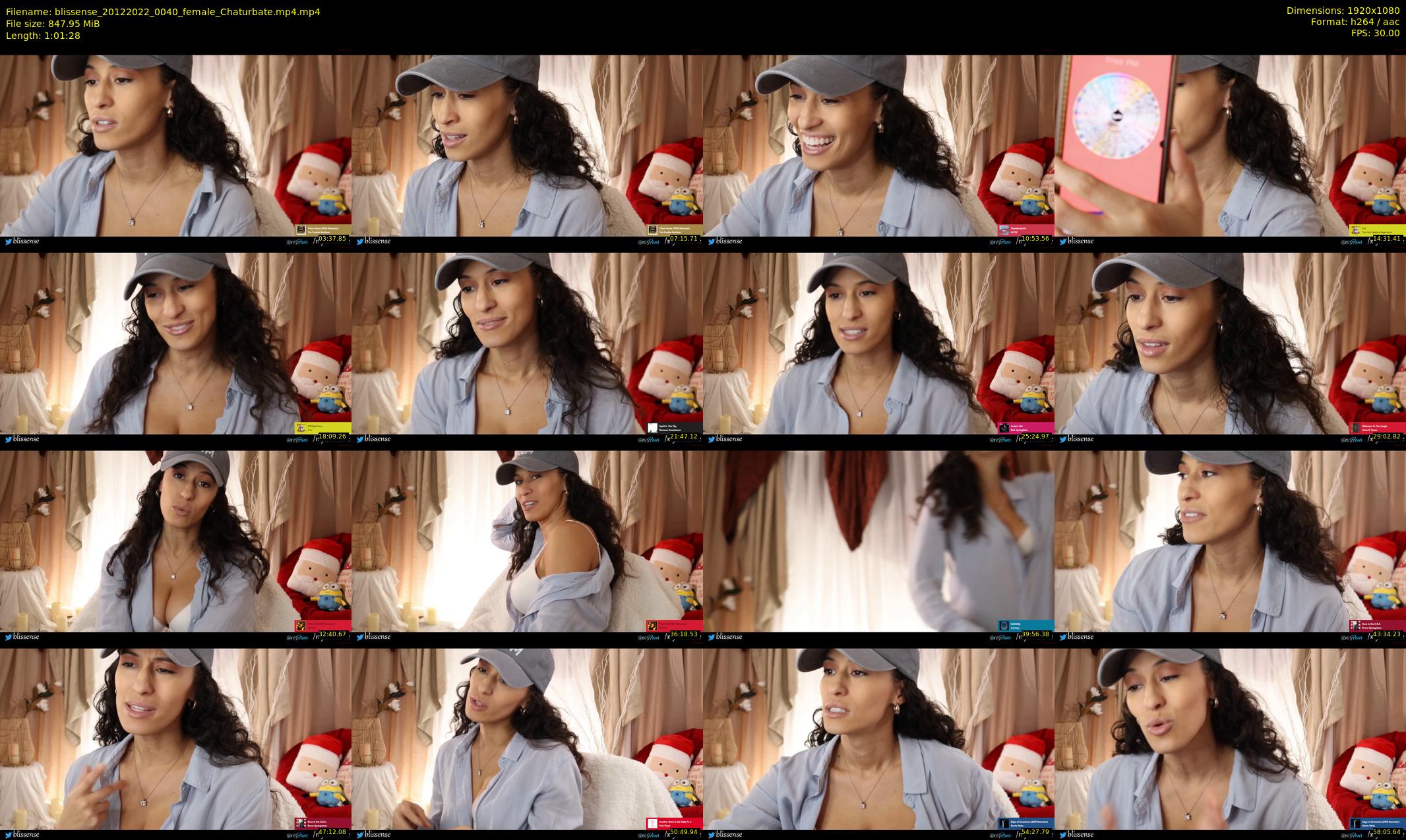 blissense — 62 minute Chaturbate female cam show recording, 1080p, Dec 20, 2022