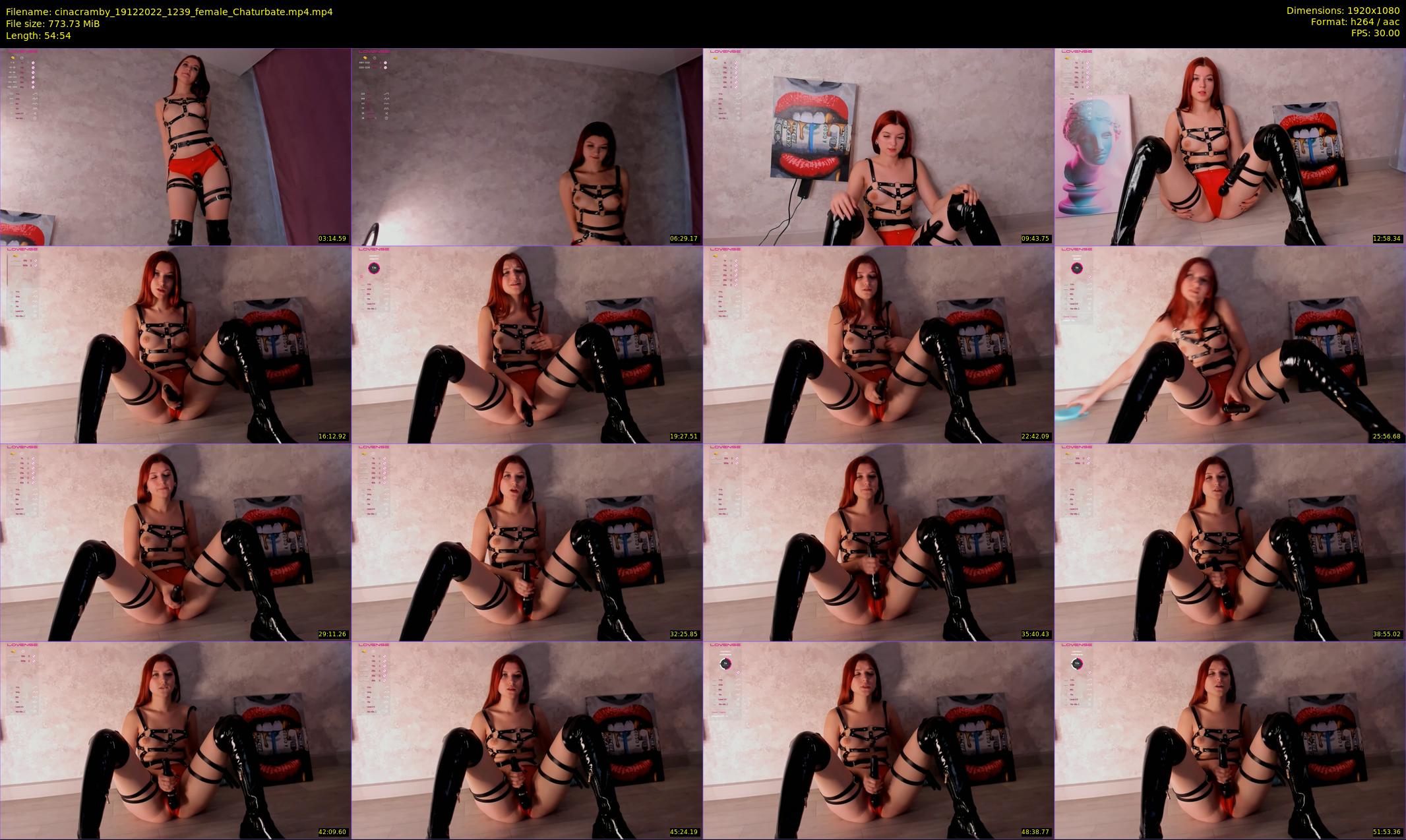 cinacramby — 55 minute Chaturbate female cam show recording, 1080p, Dec 19, 2022