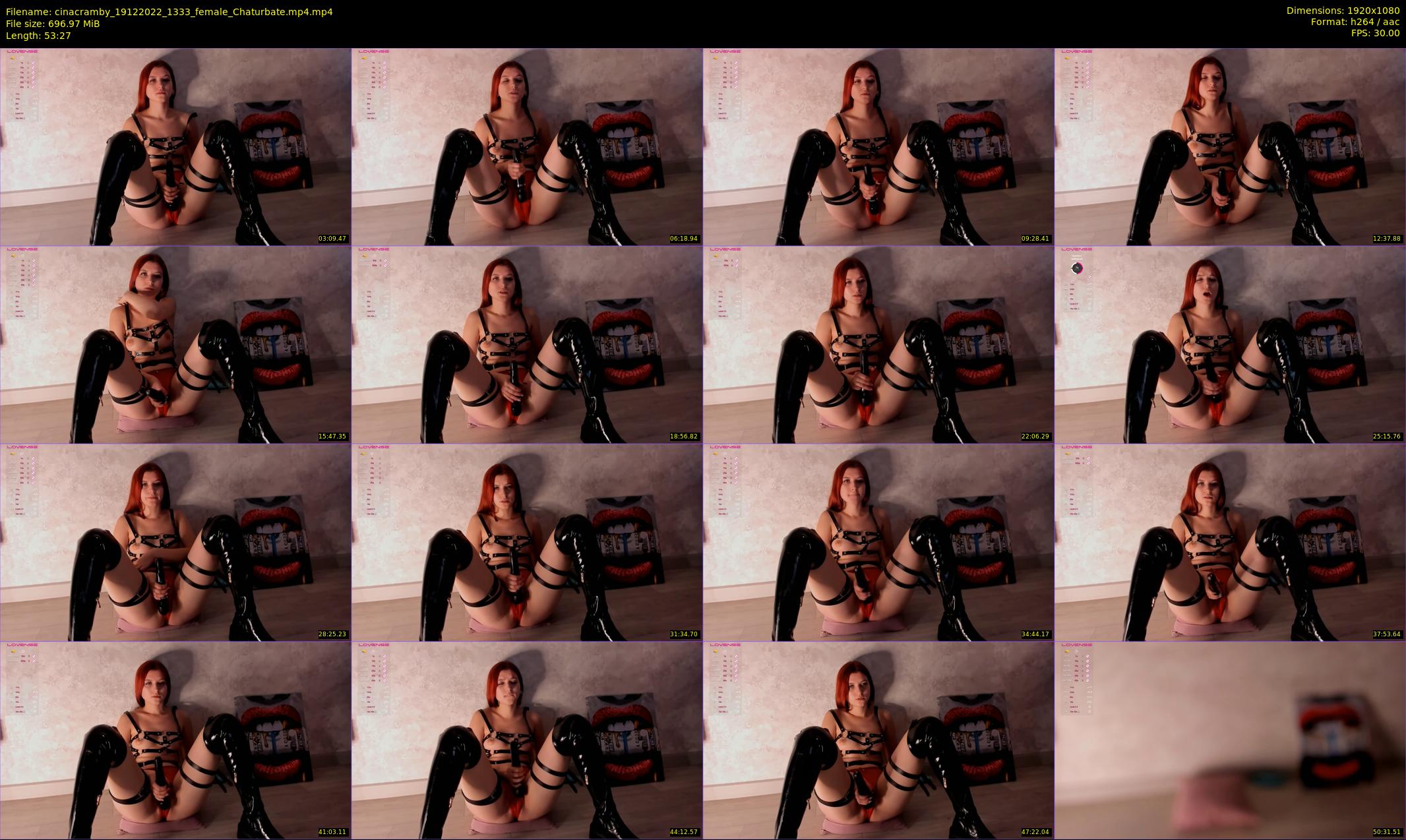 cinacramby — 54 minute Chaturbate female cam show recording, 1080p, Dec 19, 2022