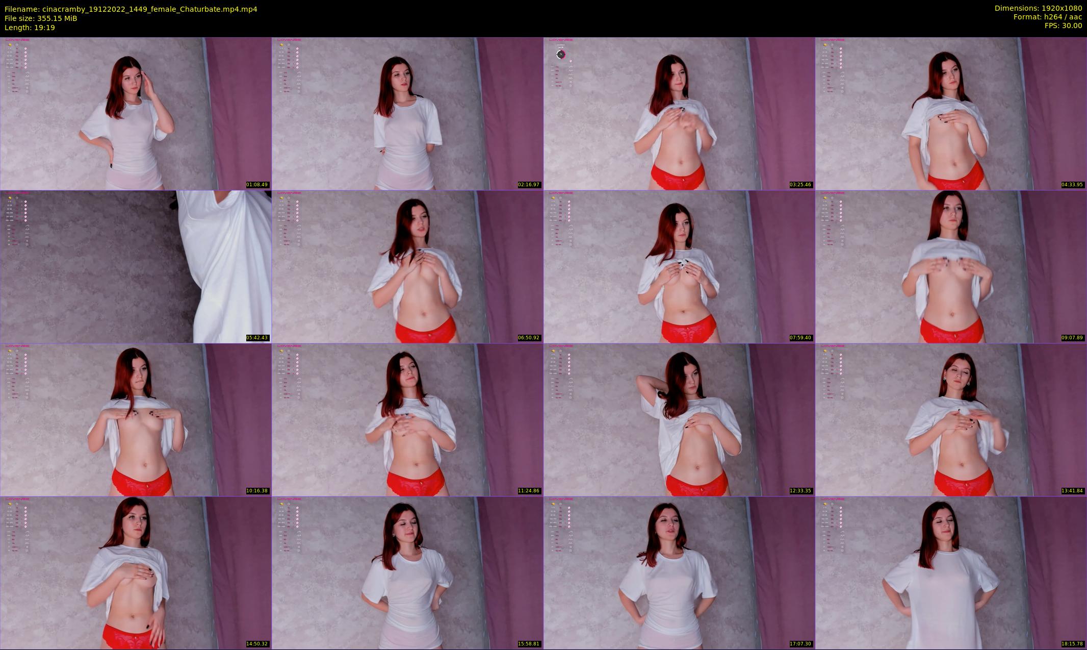 cinacramby — 20 minute Chaturbate female cam show recording, 1080p, Dec 19, 2022