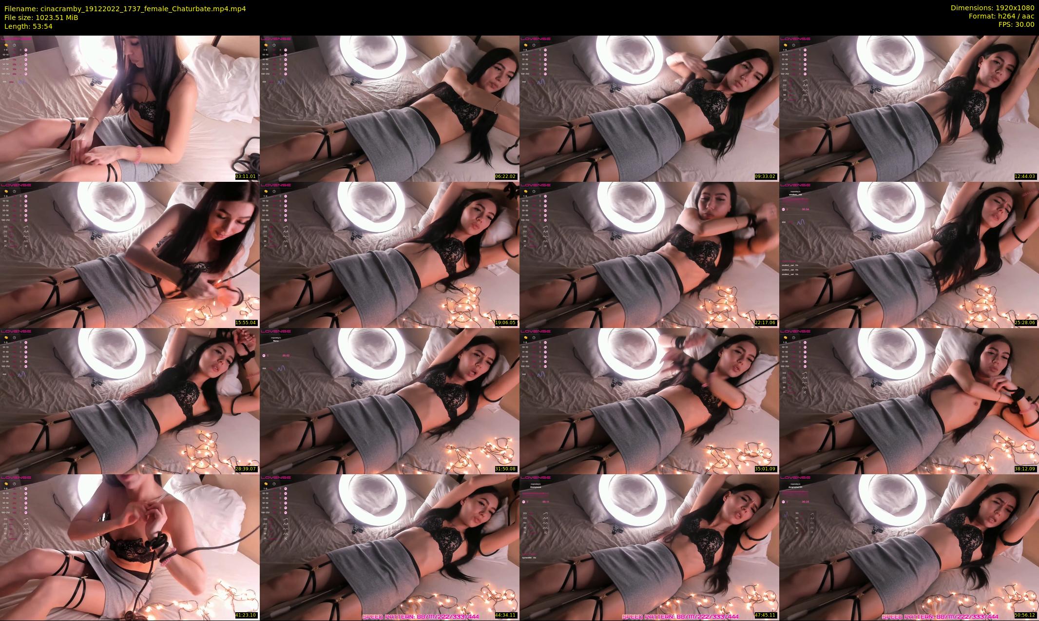 cinacramby — 54 minute Chaturbate female cam show recording, 1080p, Dec 19, 2022
