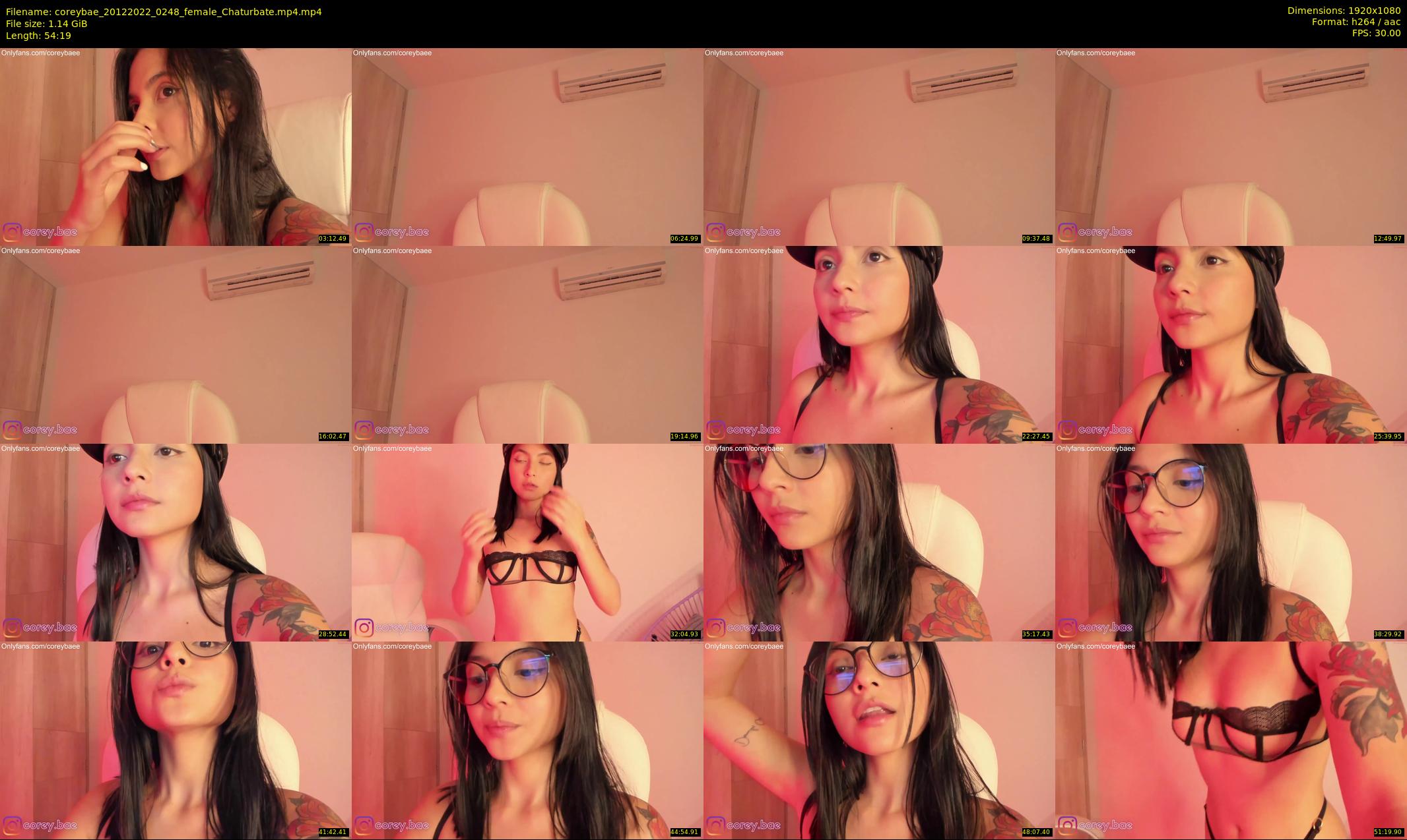 coreybae — 55 minute Chaturbate female cam show recording, 1080p, Dec 20, 2022