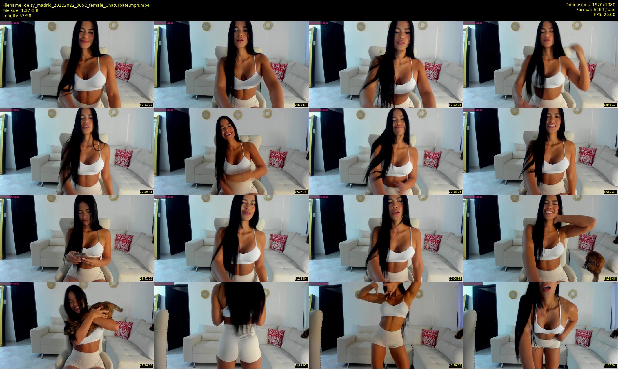 deisy_madrid — 54 minute Chaturbate female cam show recording, 1080p, Dec 20, 2022