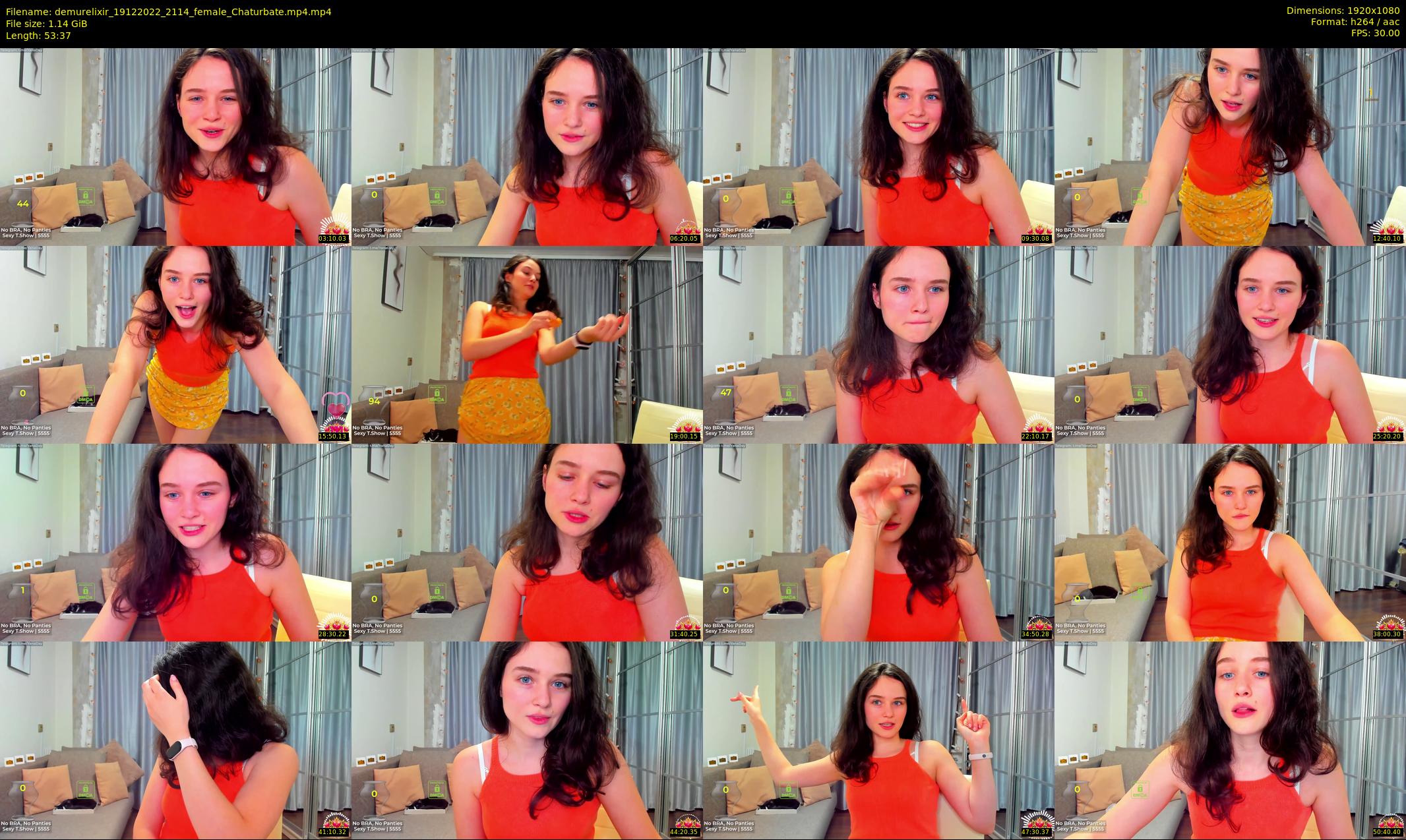 demurelixir — 54 minute Chaturbate female cam show recording, 1080p, Dec 19, 2022