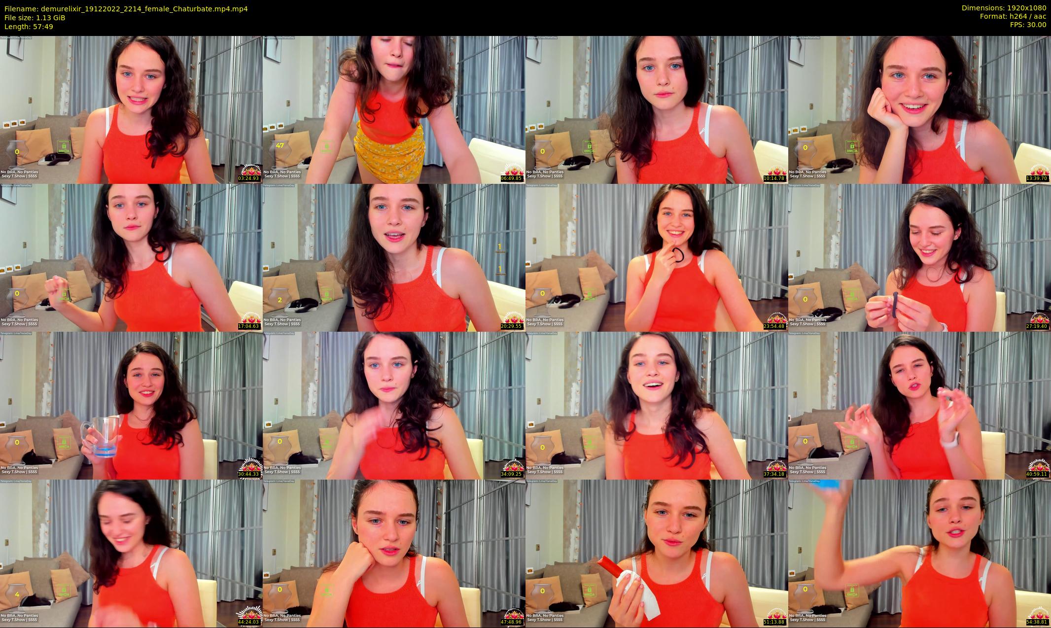 demurelixir — 58 minute Chaturbate female cam show recording, 1080p, Dec 19, 2022