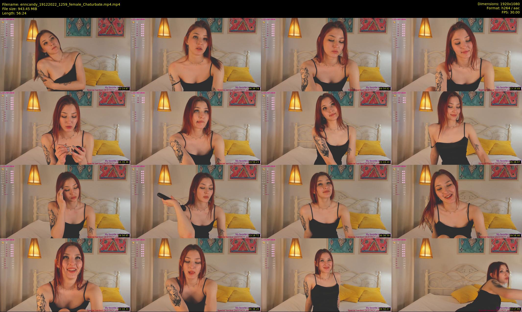 enncandy — 57 minute Chaturbate female cam show recording, 1080p, Dec 19, 2022