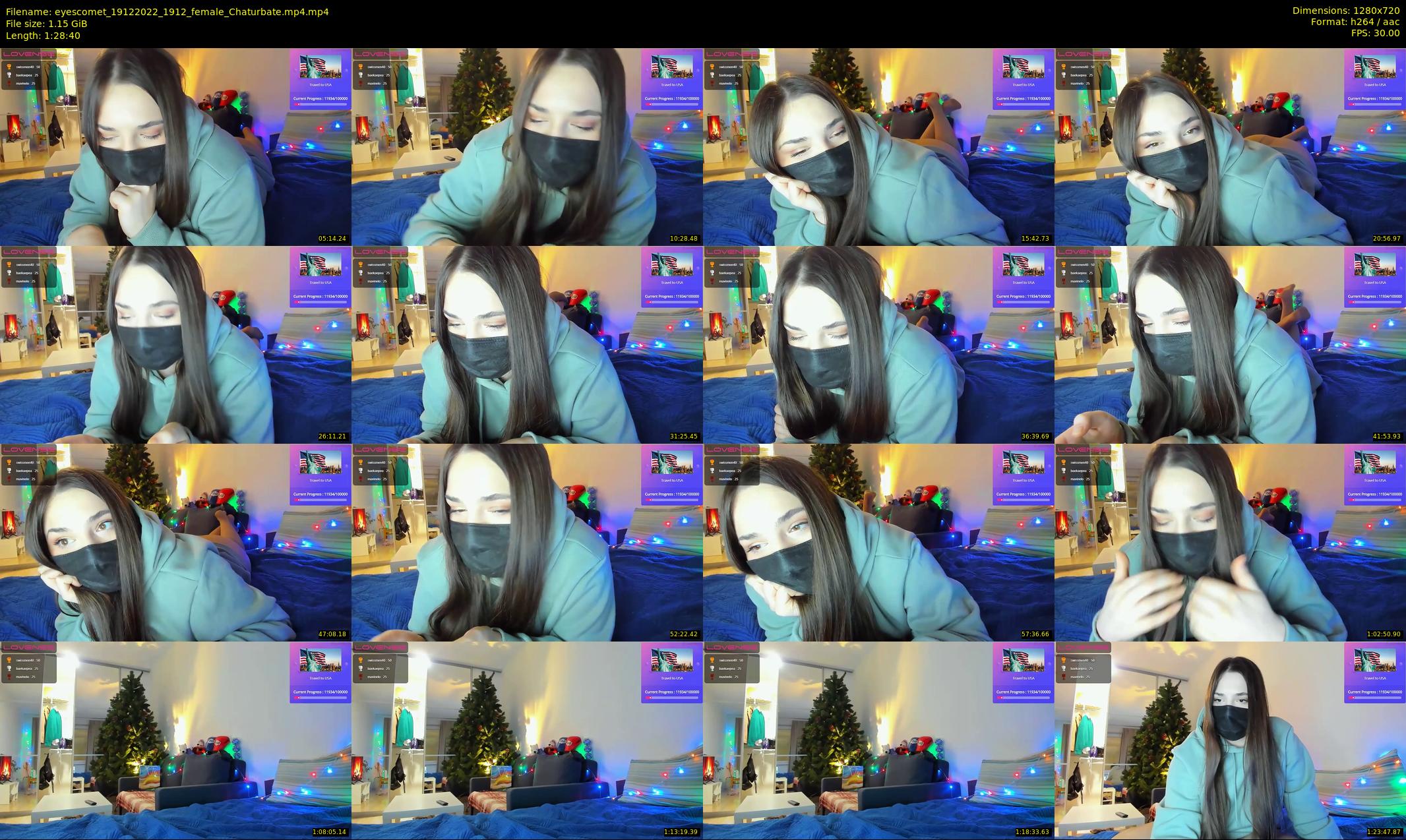 eyescomet — 89 minute Chaturbate female cam show recording, 720p, Dec 19, 2022
