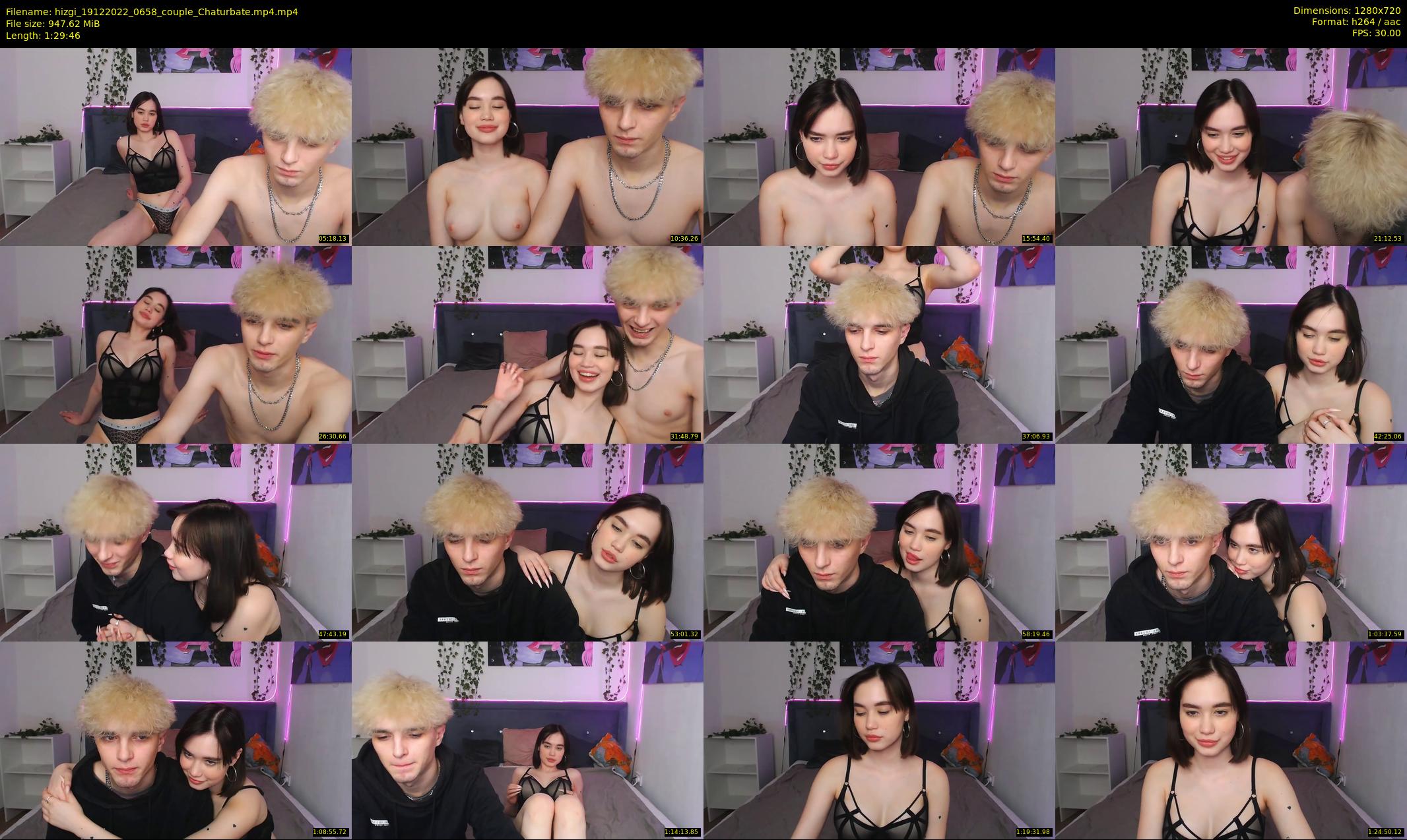 hizgi — 90 minute Chaturbate couple cam show recording, 720p, Dec 19, 2022