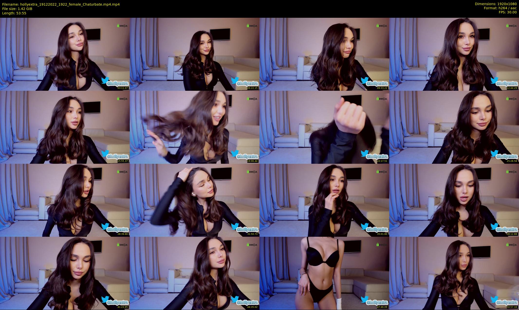 hollyextra — 54 minute Chaturbate female cam show recording, 1080p, Dec 19, 2022