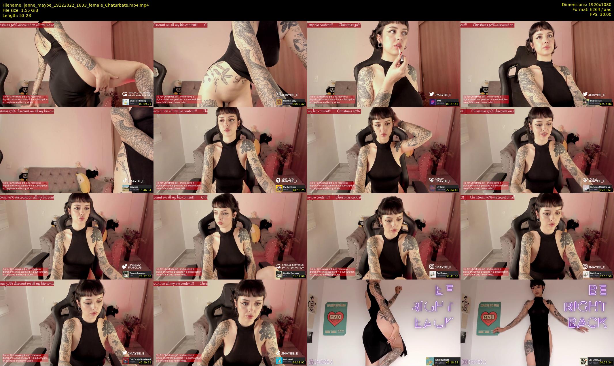 janne_maybe — 54 minute Chaturbate female cam show recording, 1080p, Dec 19, 2022