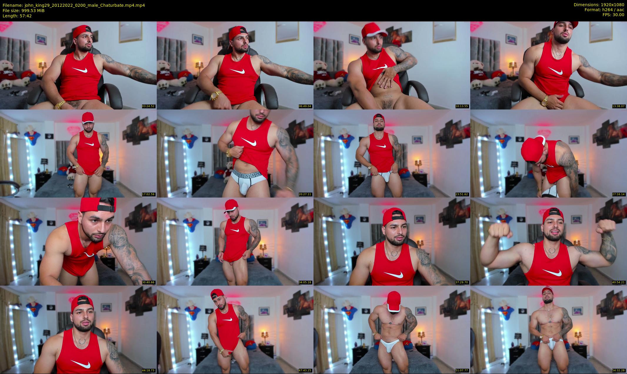 john_king29 — 58 minute Chaturbate male cam show recording, 1080p, Dec 20, 2022