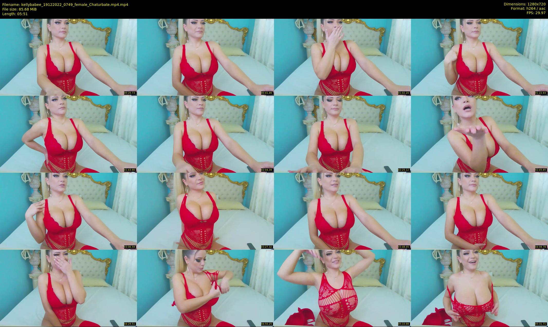 kellybabee — 6 minute Chaturbate female cam show recording, 720p, Dec 19, 2022