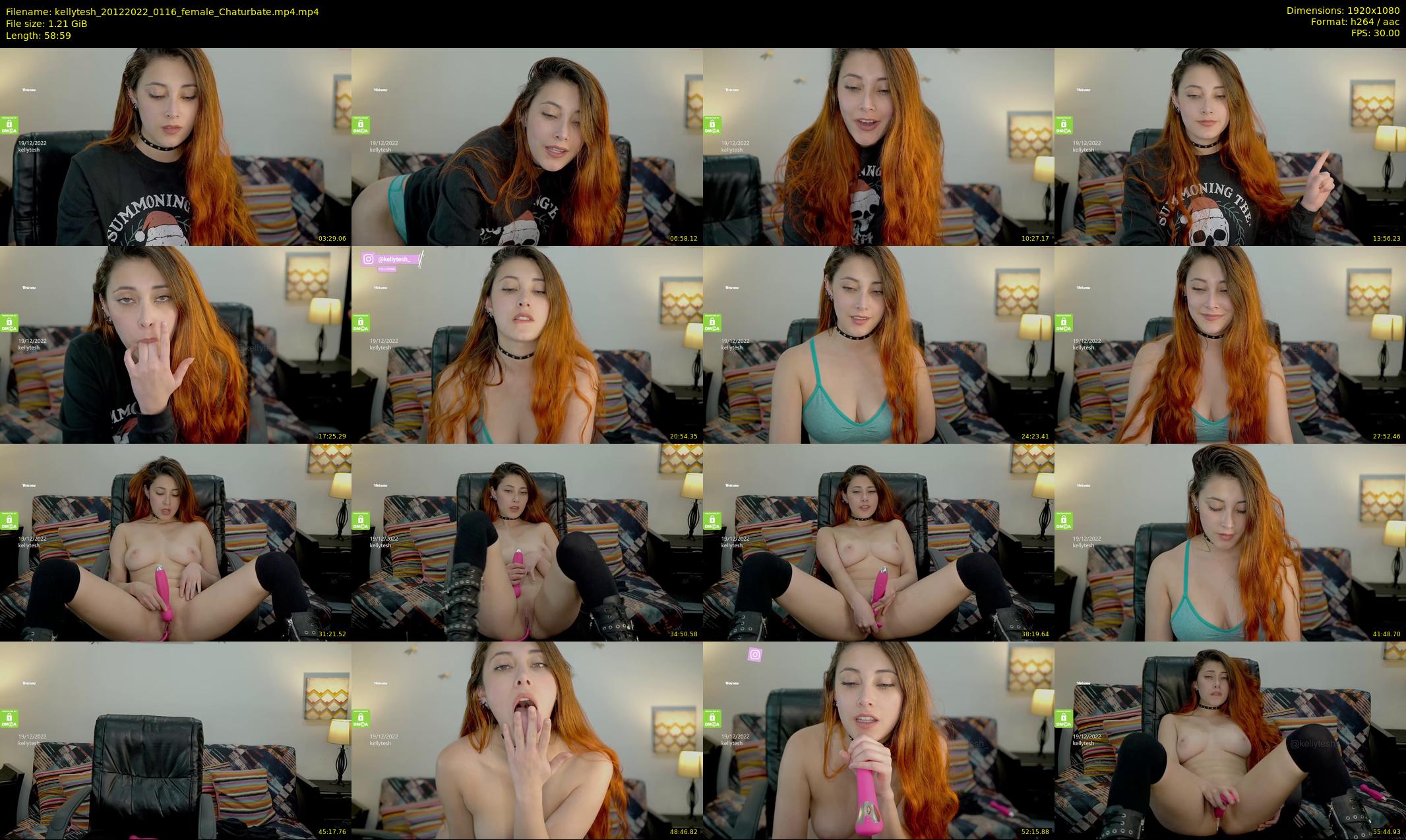 kellytesh — 59 minute Chaturbate female cam show recording, 1080p, Dec 20, 2022