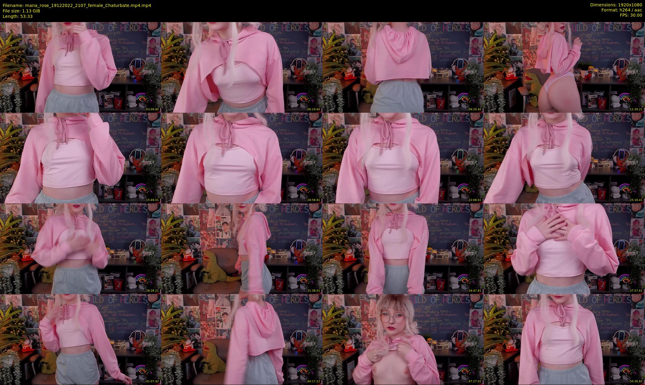 mana_rose — 54 minute Chaturbate female cam show recording, 1080p, Dec 19, 2022