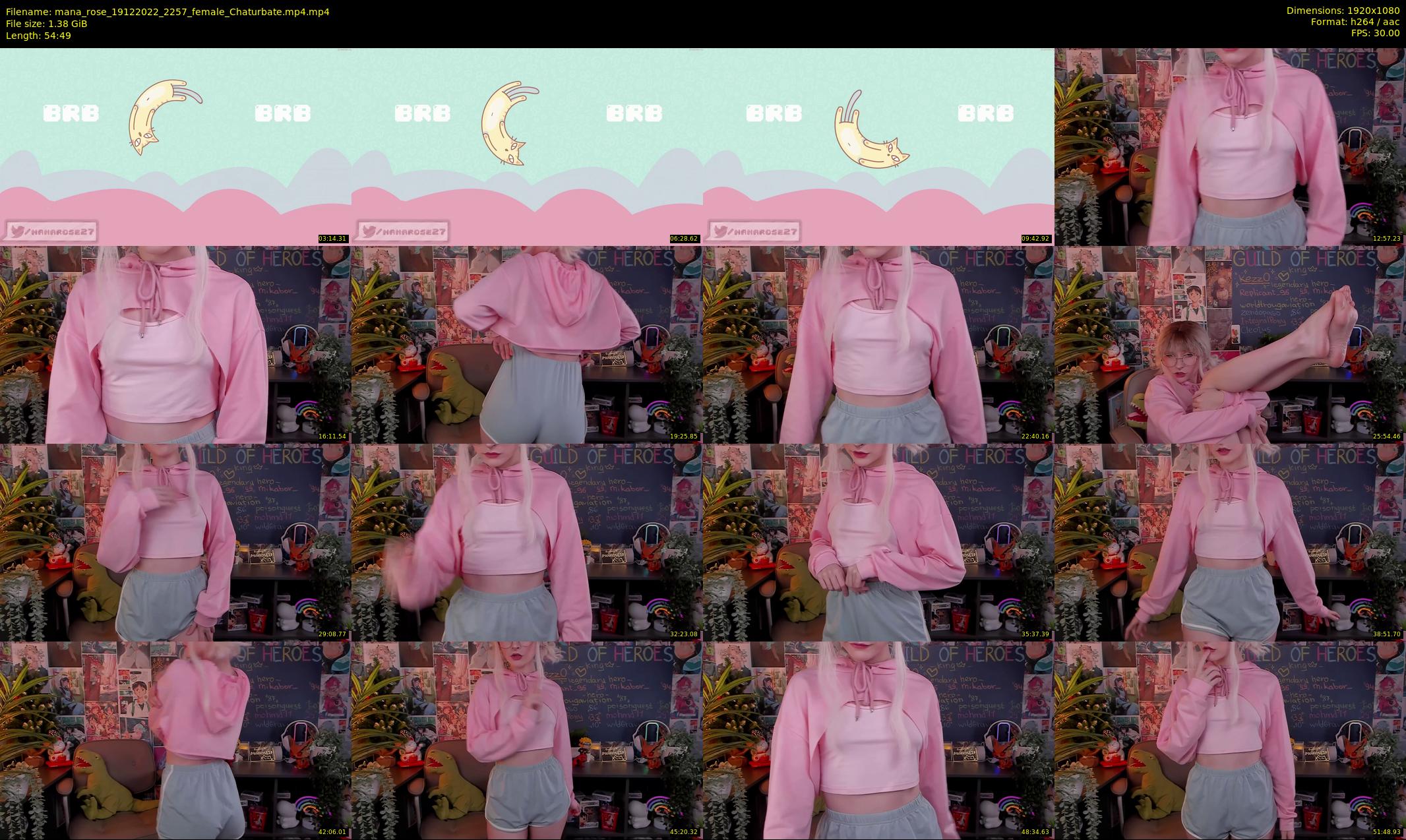 mana_rose — 55 minute Chaturbate female cam show recording, 1080p, Dec 19, 2022