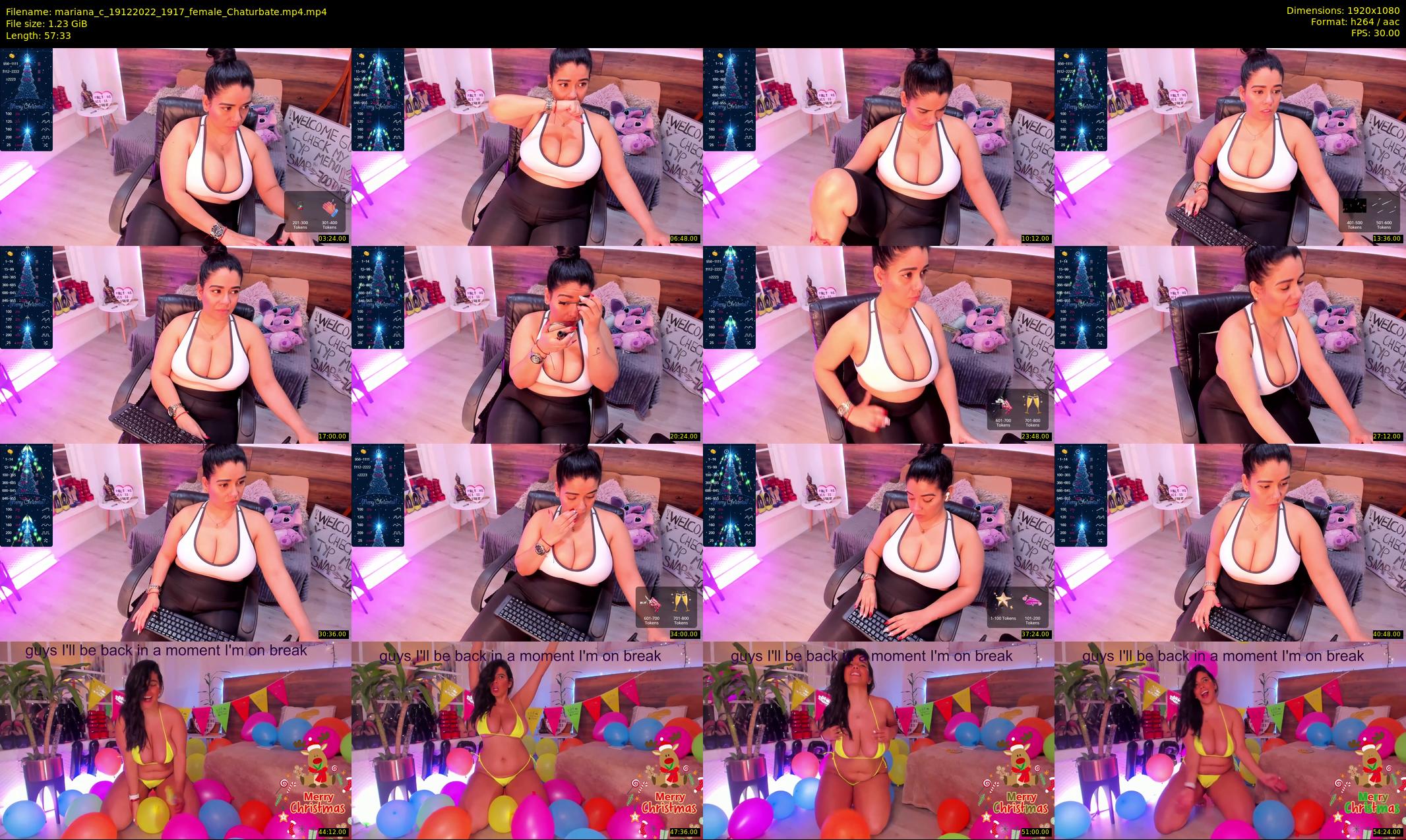 mariana_c — 58 minute Chaturbate female cam show recording, 1080p, Dec 19, 2022