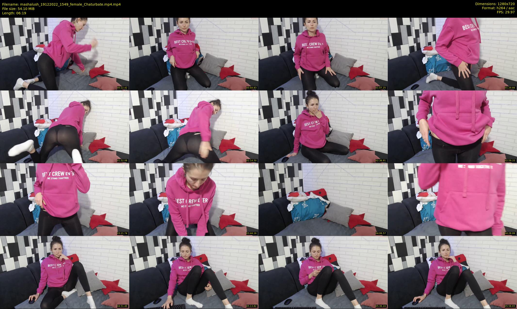 mashalush — 7 minute Chaturbate female cam show recording, 720p, Dec 19, 2022
