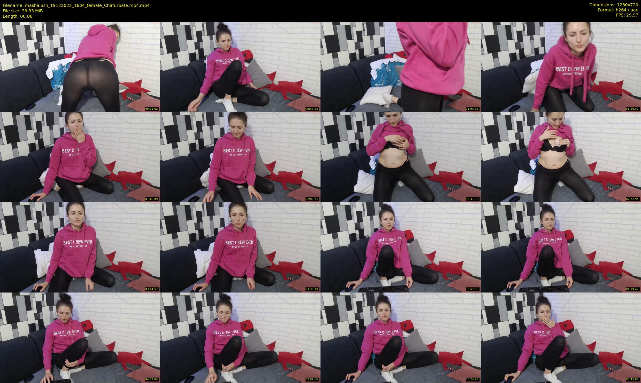 mashalush — 7 minute Chaturbate female cam show recording, 720p, Dec 19, 2022