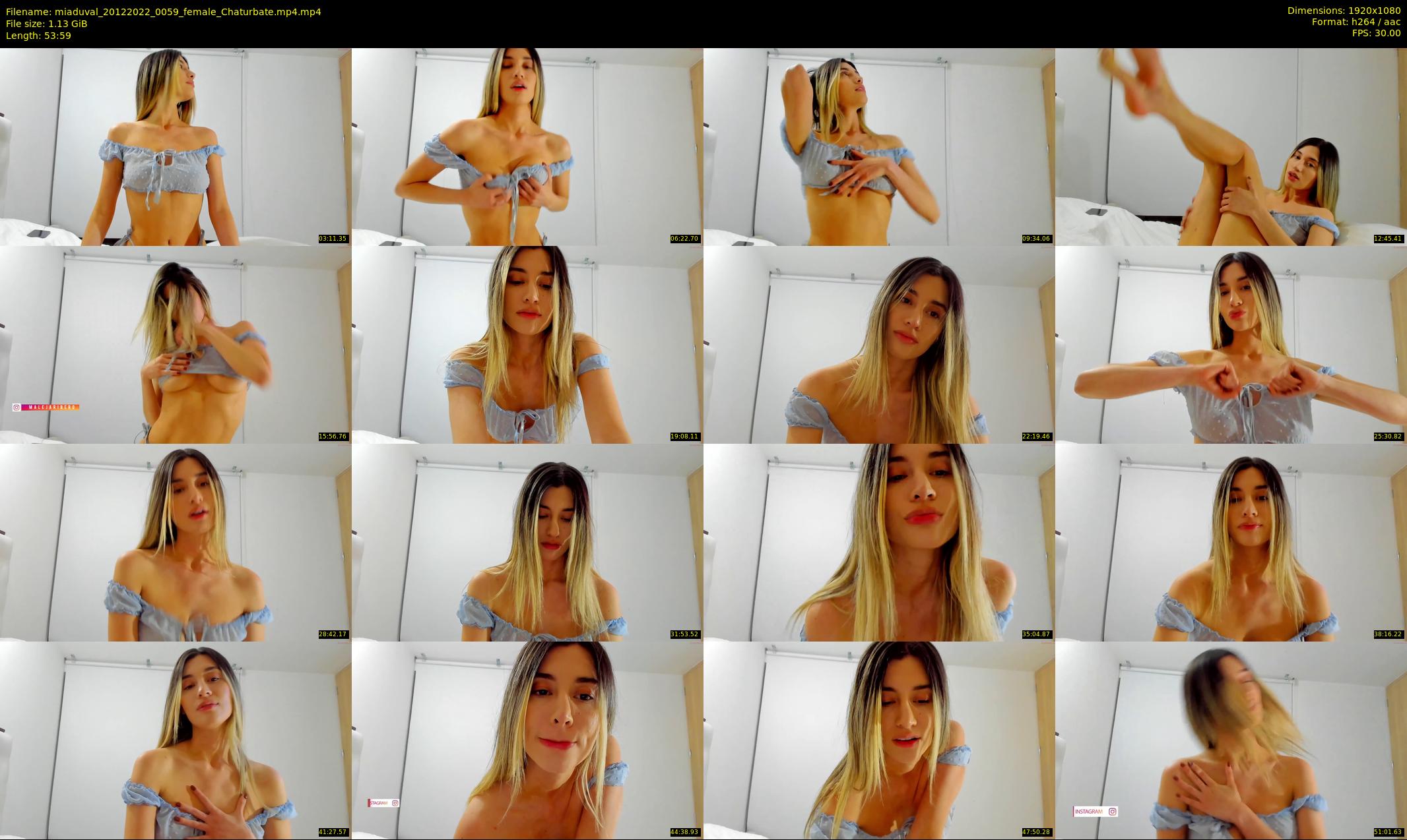 miaduval — 54 minute Chaturbate female cam show recording, 1080p, Dec 20, 2022